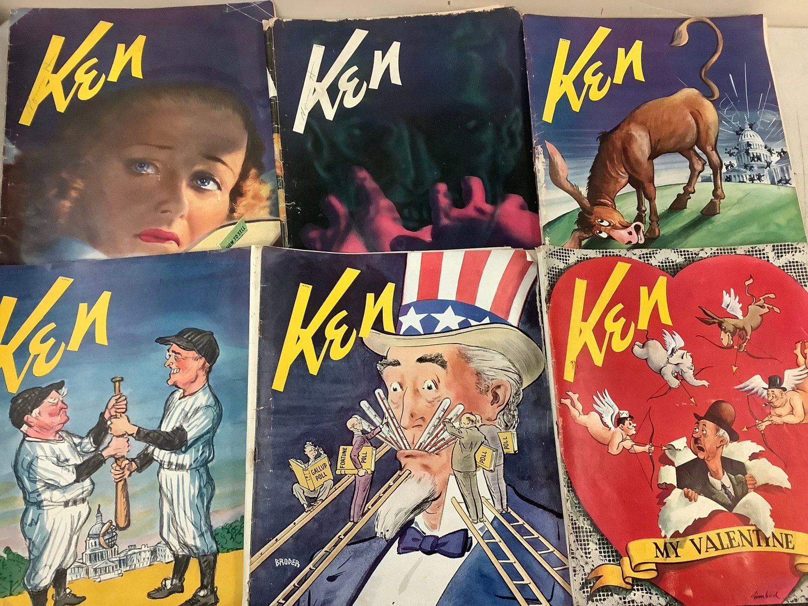 Lot of 1930's Ken Magazines: Lot of 1930's Ken Magazines
