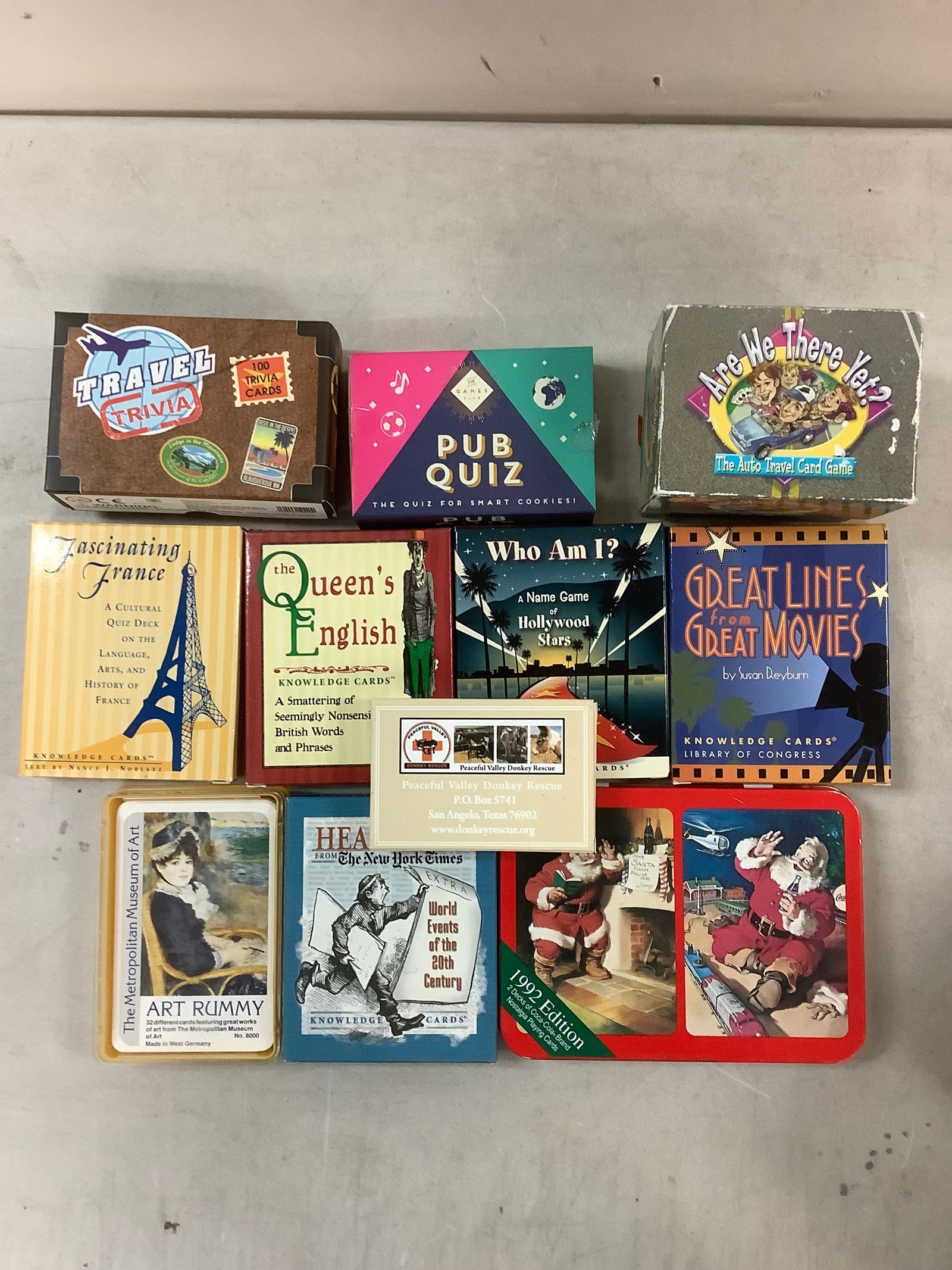 Lot of various cards, trivia and games (1 of 1)
