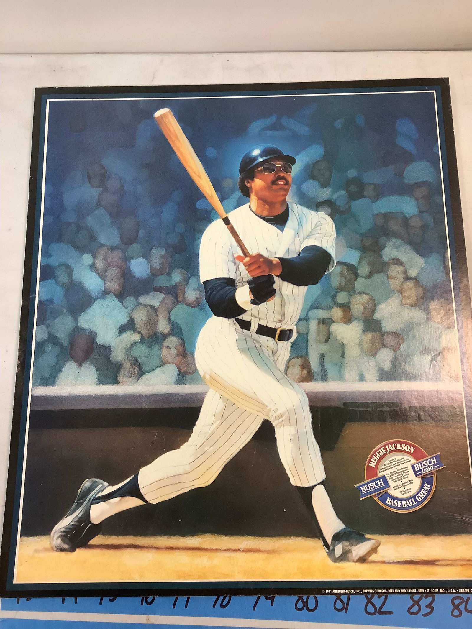 Busch beer baseball Reggie Jackson posters: Busch beer baseball Reggie Jackson posters