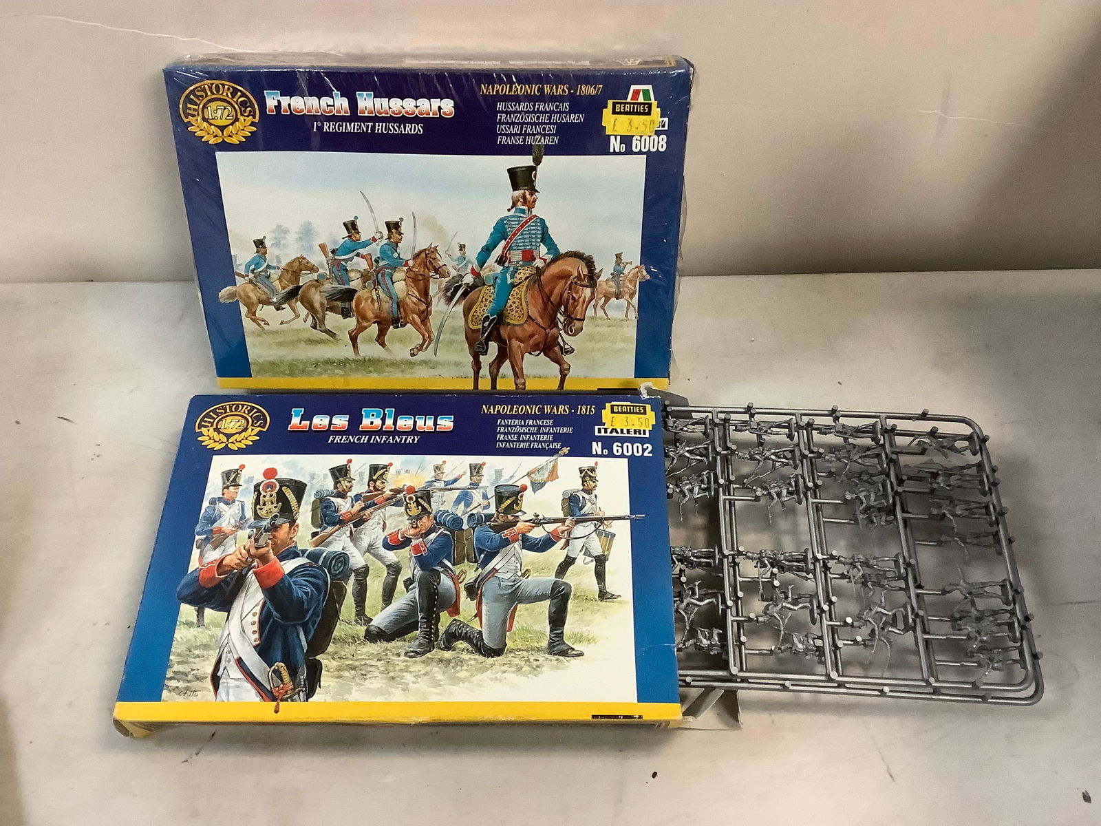 Sealed Italeri French Hussars Model Kit Scale 1:72 and Italeri Les Bleus French Infantry Model Kit (1 of 1)