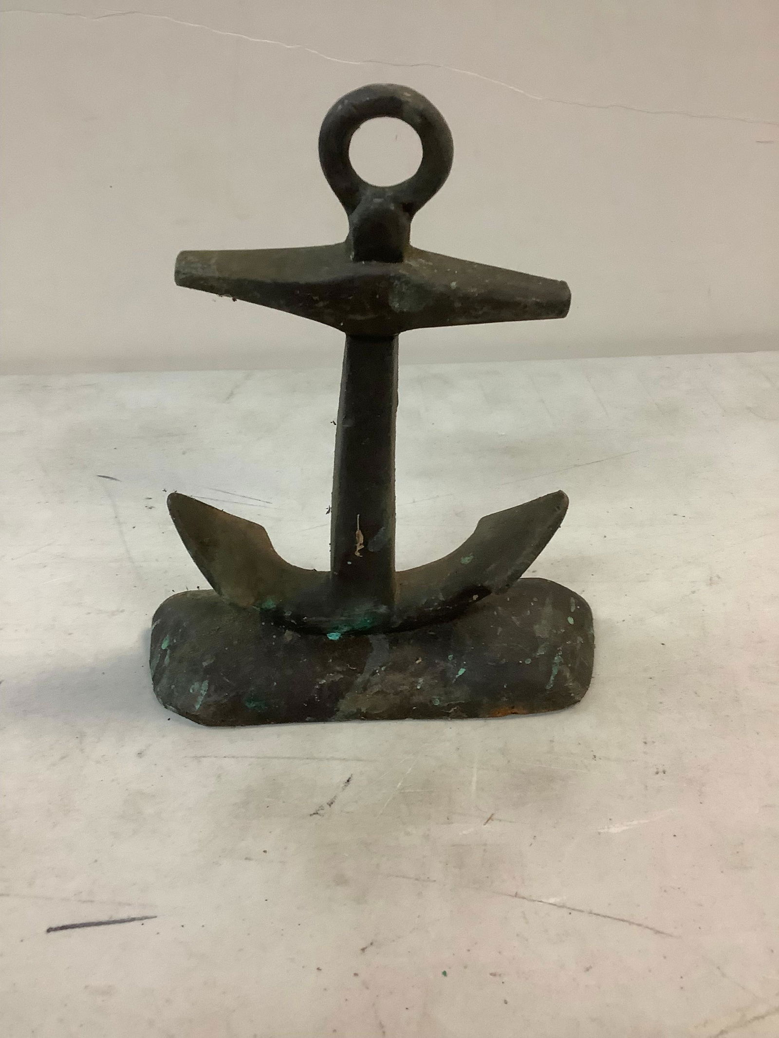 Brass anchor door stopper 7 inch tall: Brass anchor door stopper 7 inch tall