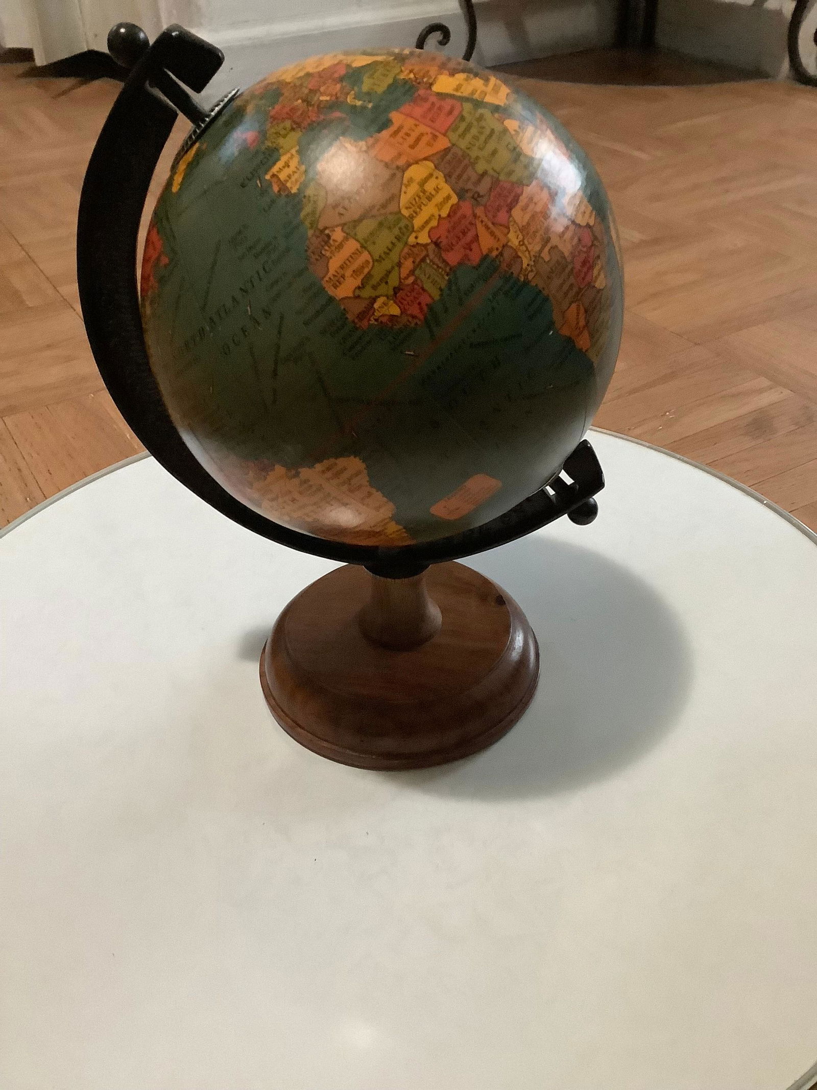 Small Wooden Globe 8.5" (1 of 1)