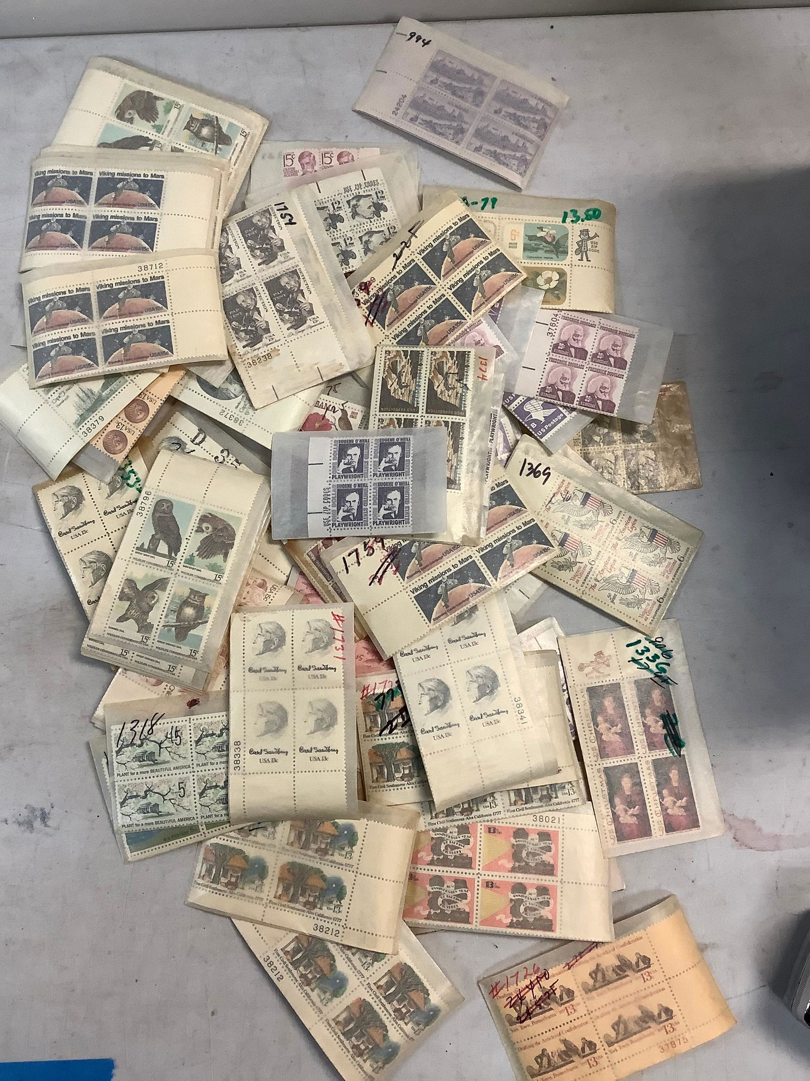 Lot of Stamps Including Fredrick Douglas, The American Legion, Eugene O'Neill etc. (1 of 1)