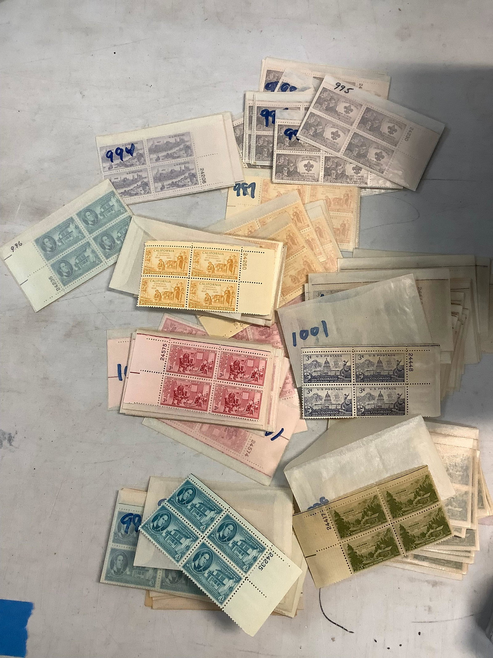 Lot of Stamps Including Boys Scouts of America, Birth Of Betsy Ross, California, Nevada etc.: Lot of Stamps Including Boys Scouts of America, Birth Of Betsy Ross, California, Nevada etc.