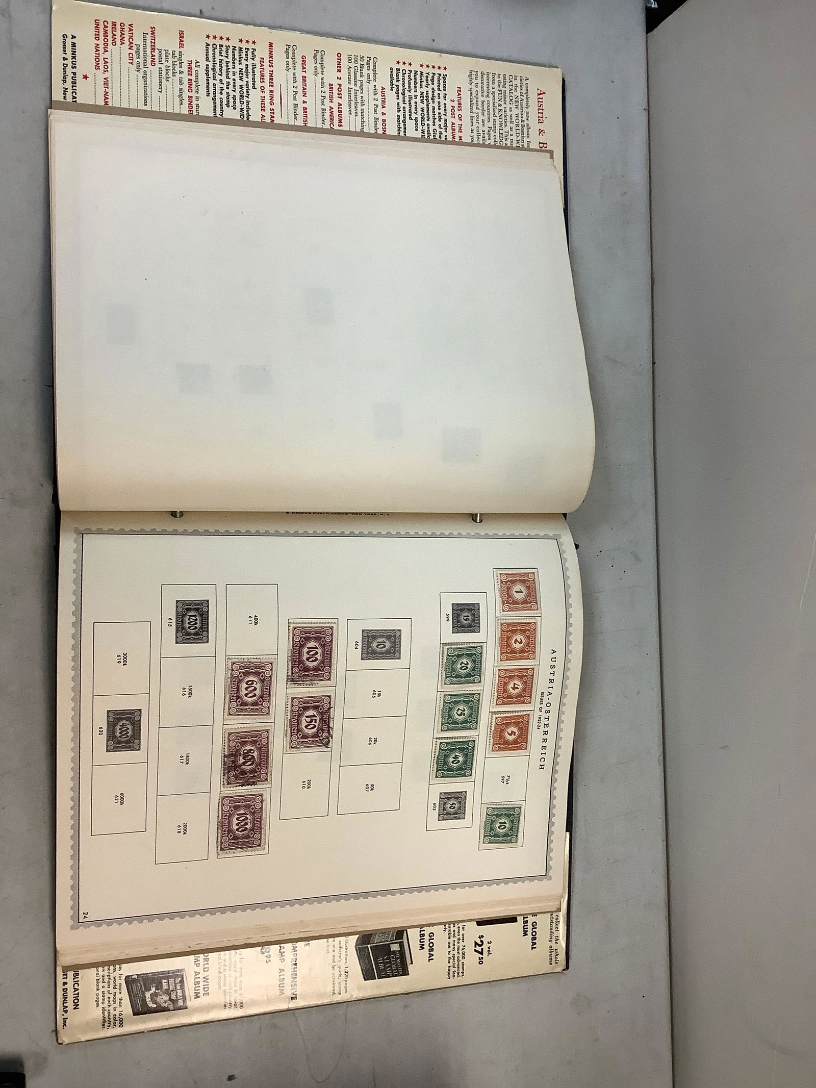 Austria A Complete and Profusely Illustrated Album For Postage Stamps with Stamps (1 of 1)