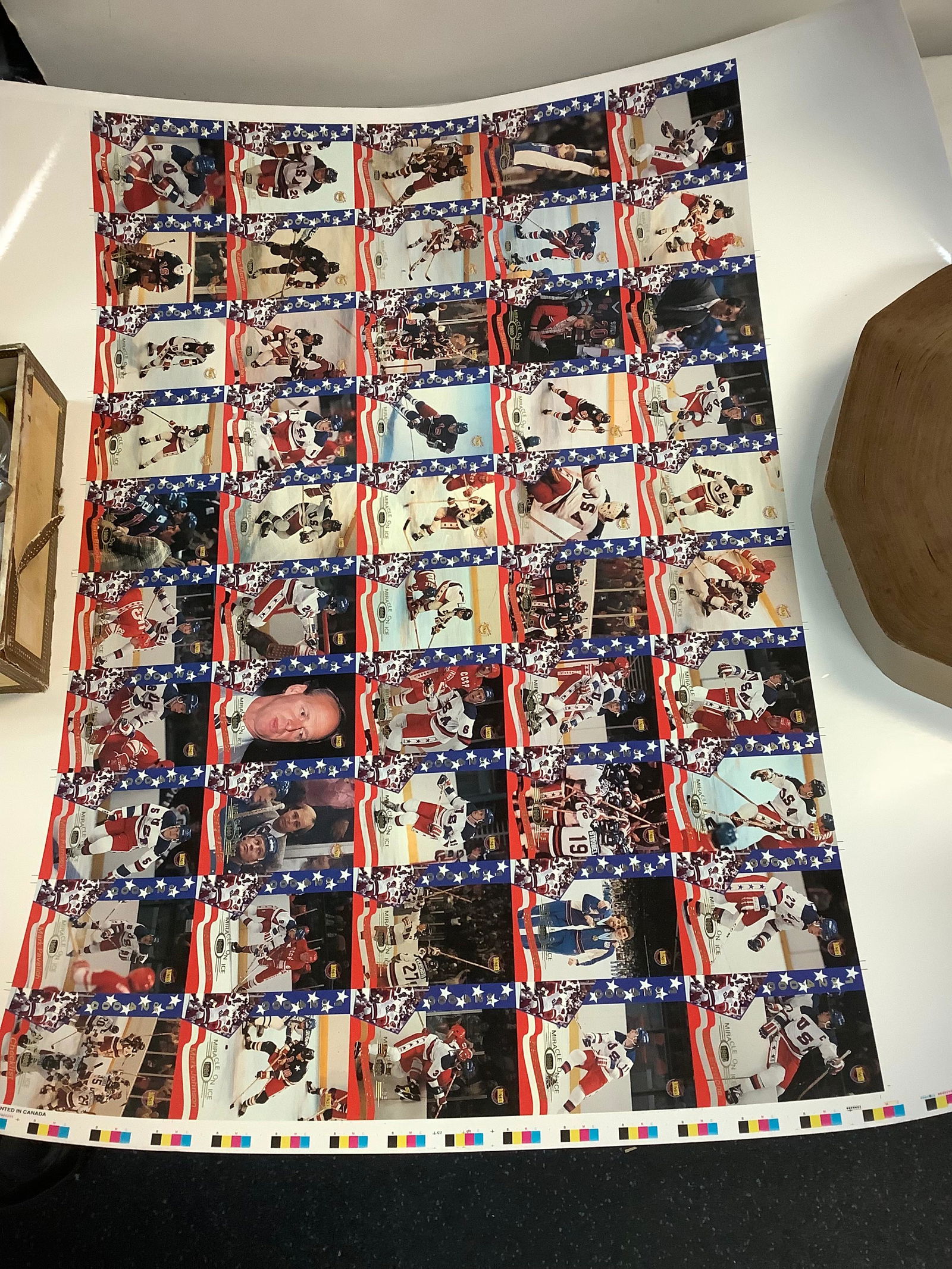 Olympic USA 1980 miracle on ice uncut sheet (1 of 1)