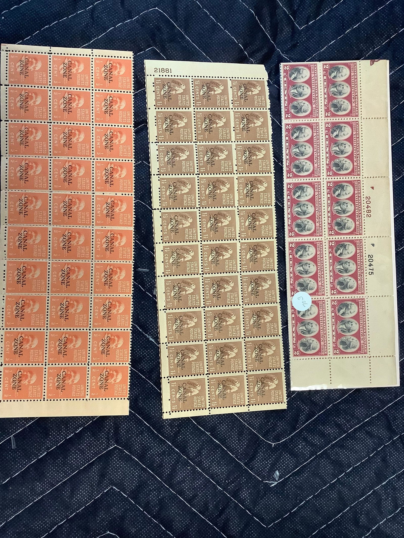 large lot of canal zone stamps (1 of 1)