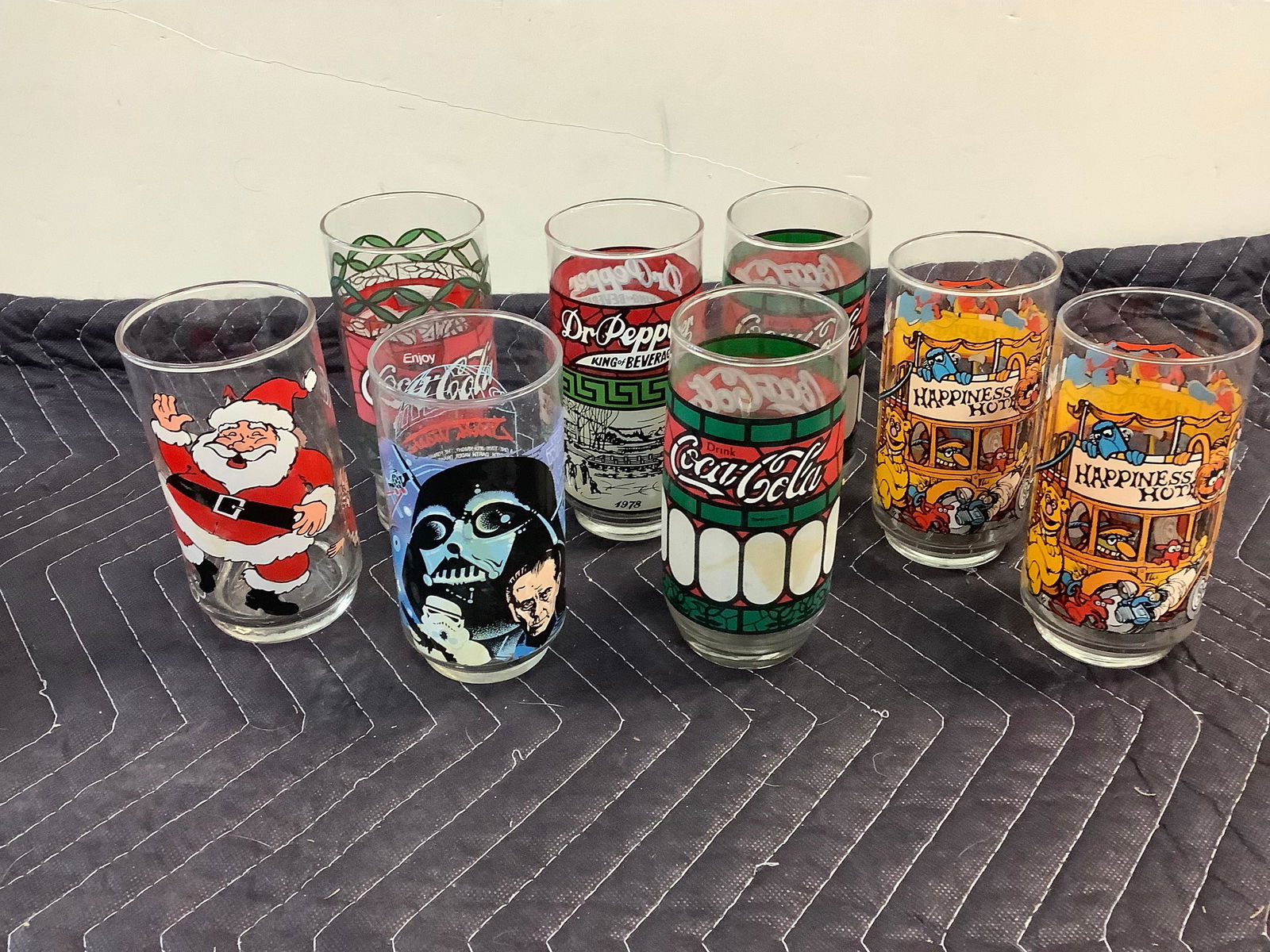 Vintage Wendy's Coca Cola 摂ら glasses!×3 Vintage Wendy's Coca Cola 摂ら glasses!×3