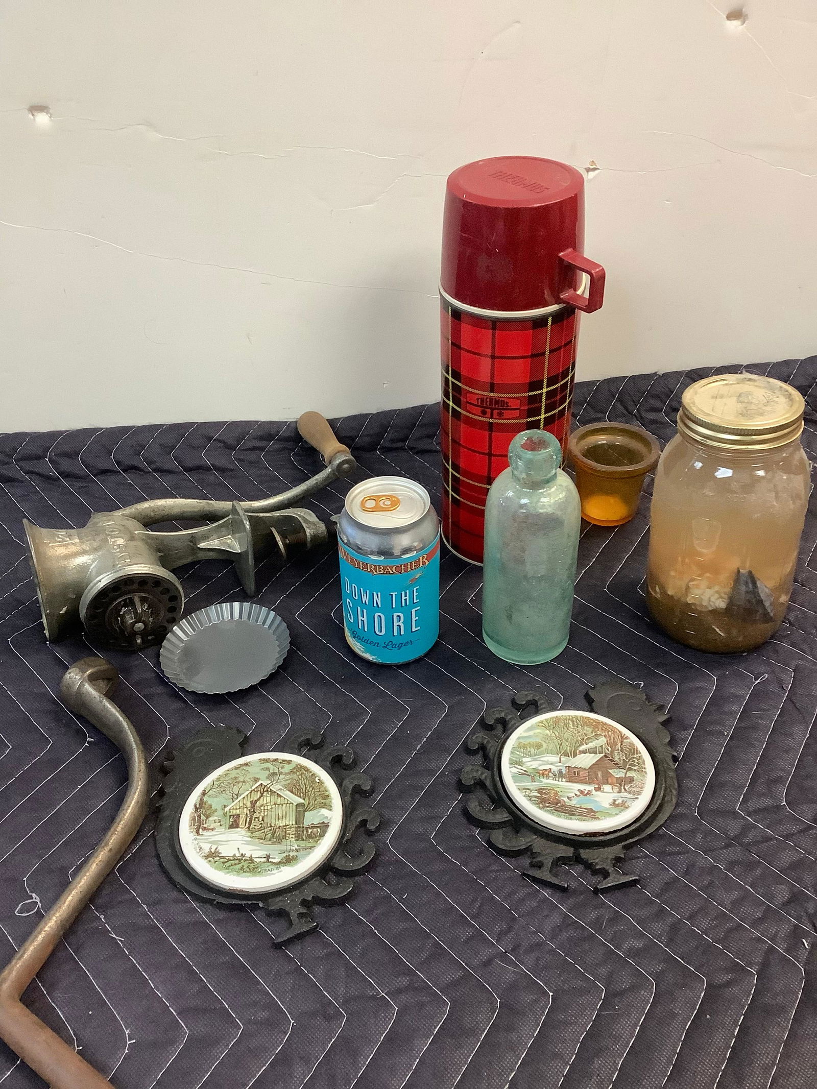 Vintage Thermos, Meat Grinder, Medicine Bottle and More (1 of 1)