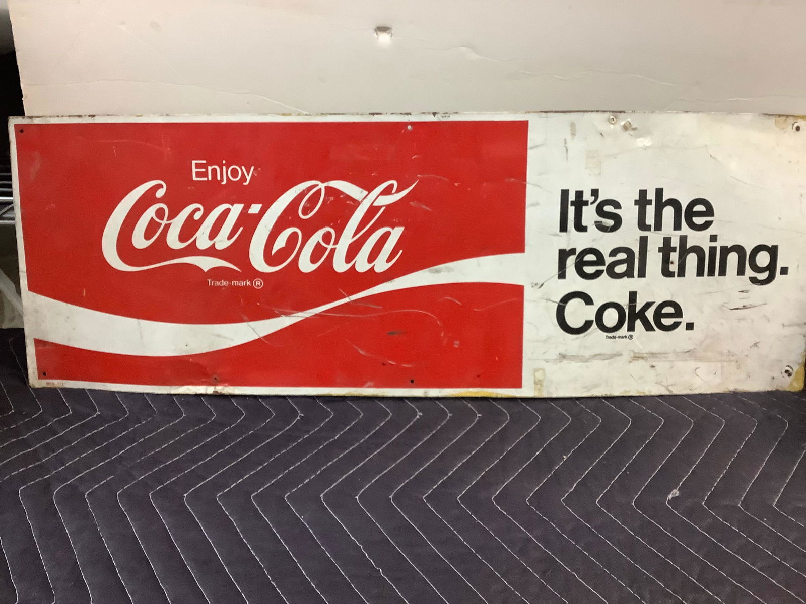 vintage coca cola sign 10x28 (1 of 1)