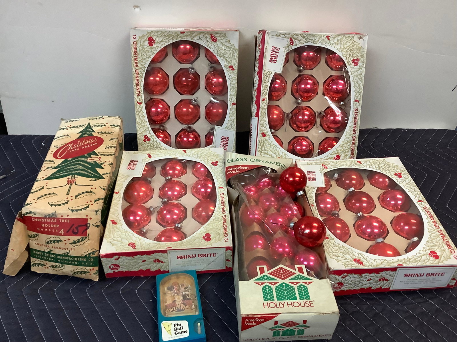 Lot of Vintage Glass Christmas Ornament Balls: Lot of Vintage Glass Christmas Ornament Balls