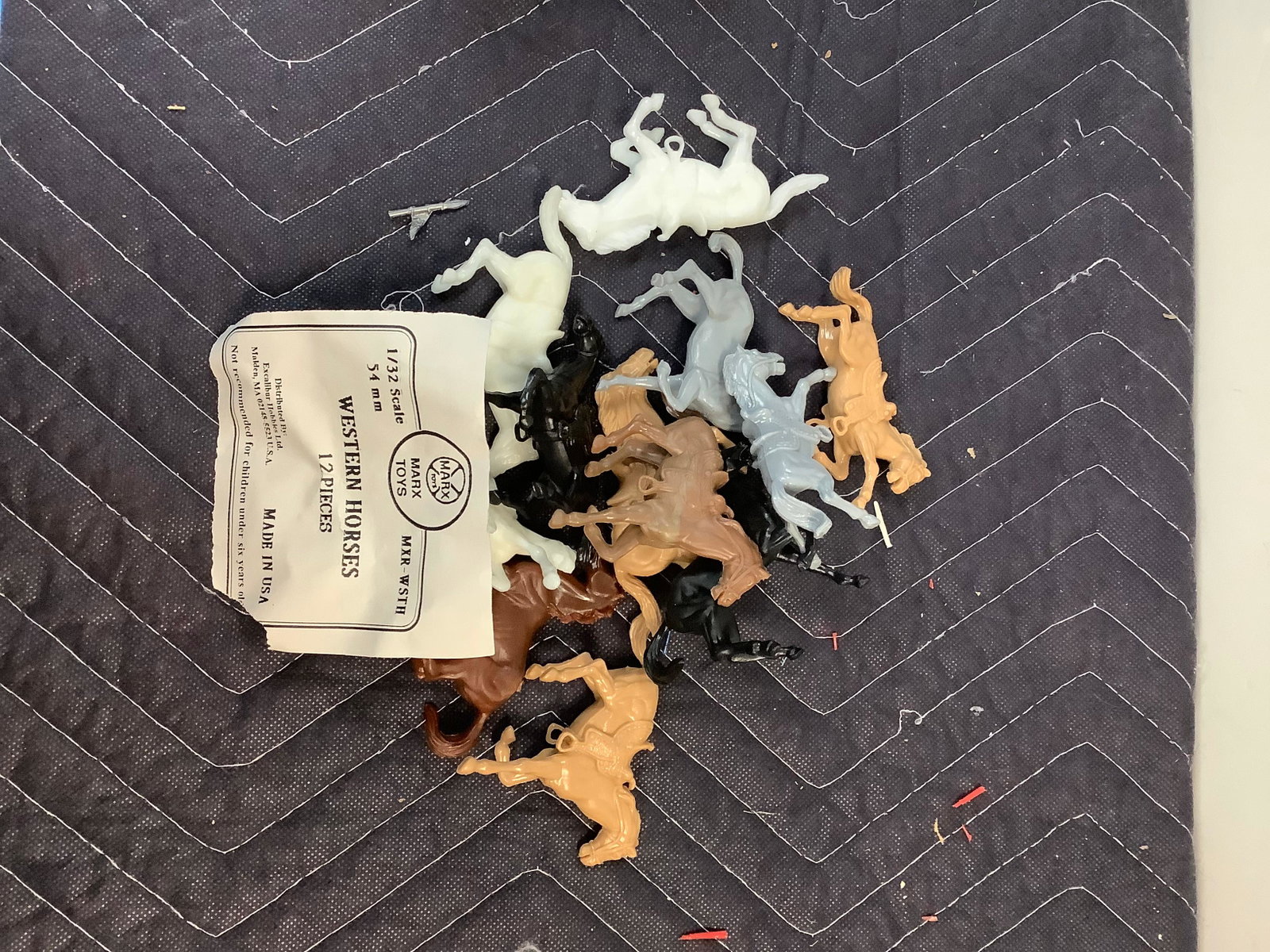 lot of Marx Toys western horses: lot of Marx Toys western horses