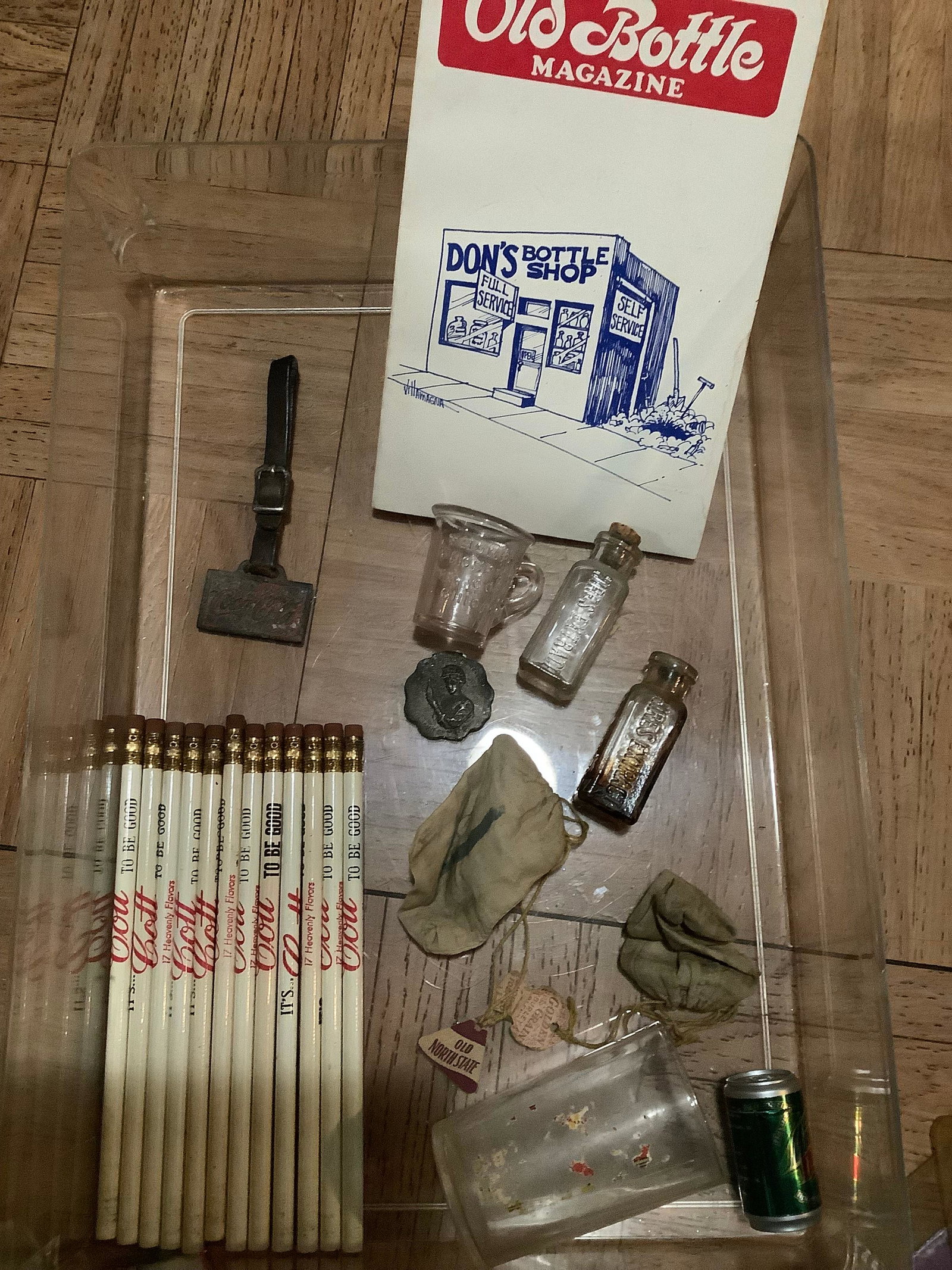 Lot of Vintage Medicine Miniature Bottles, It Gott To Be Good Pencils, Antique Heinz 57 Girl in: Lot of Vintage Medicine Miniature Bottles, It Gott To Be Good Pencils, Antique Heinz 57 Girl in White Cap Watch Fob and More