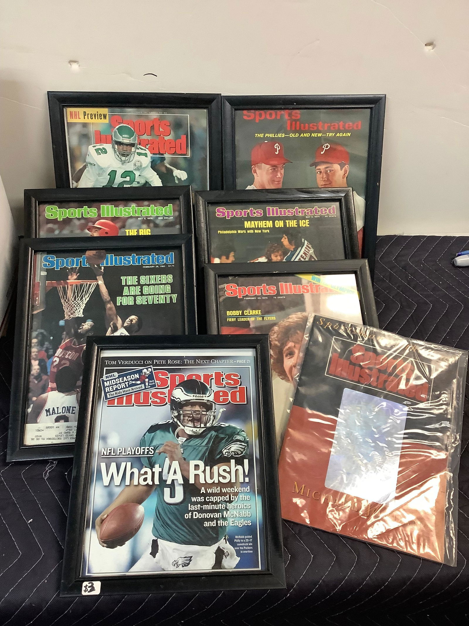 Lot of Framed Sports Pictures and The Sportsman Of The Year Michael Jordan Sports Illustrated: Lot of Framed Sports Pictures and The Sportsman Of The Year Michael Jordan Sports Illustrated Magazine