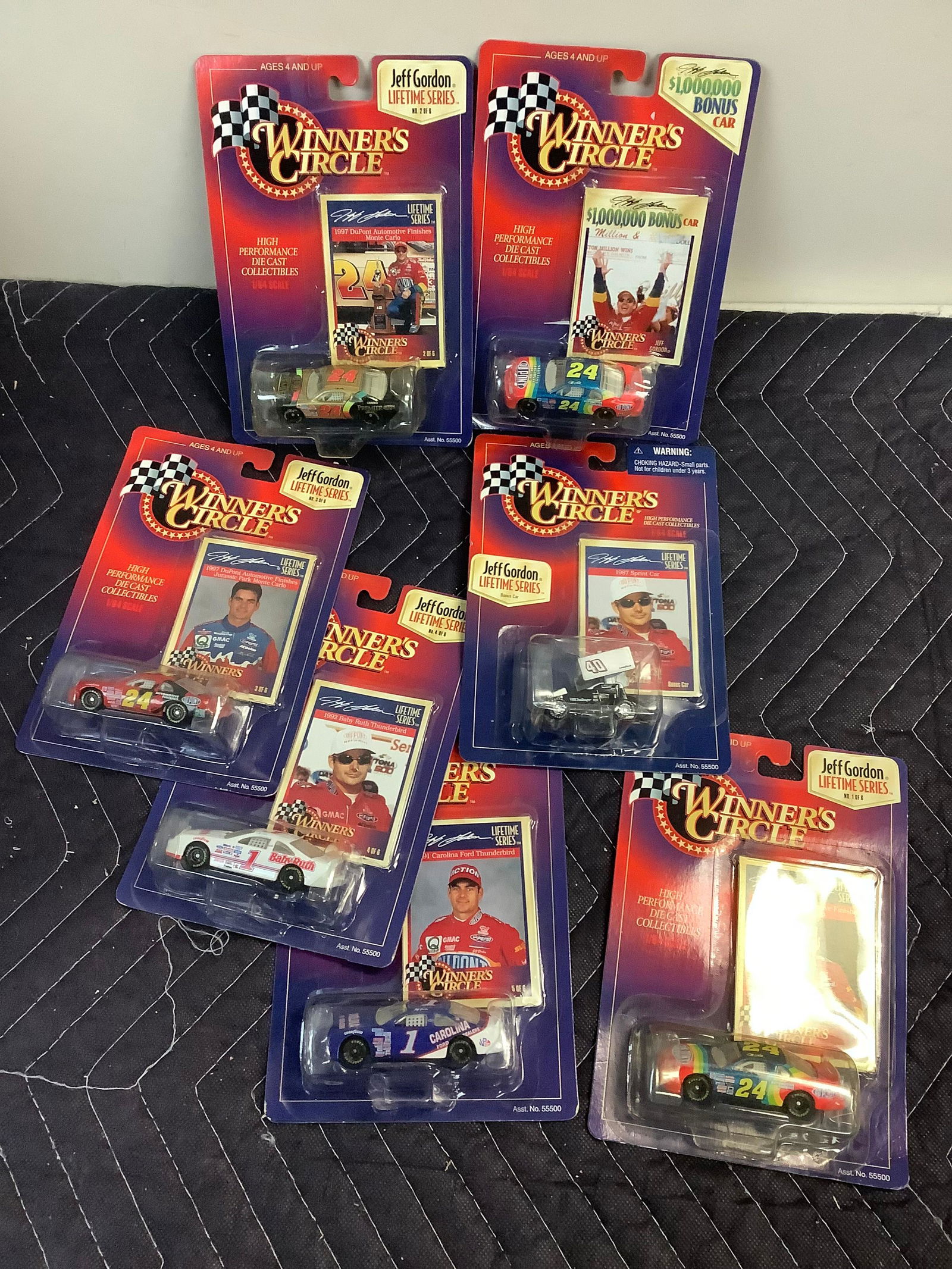 Lot of Winner's Circle  Jeff Gordan Life Time Series 1997 Set Plus 1,000,000 Bonus Car (1 of 1)