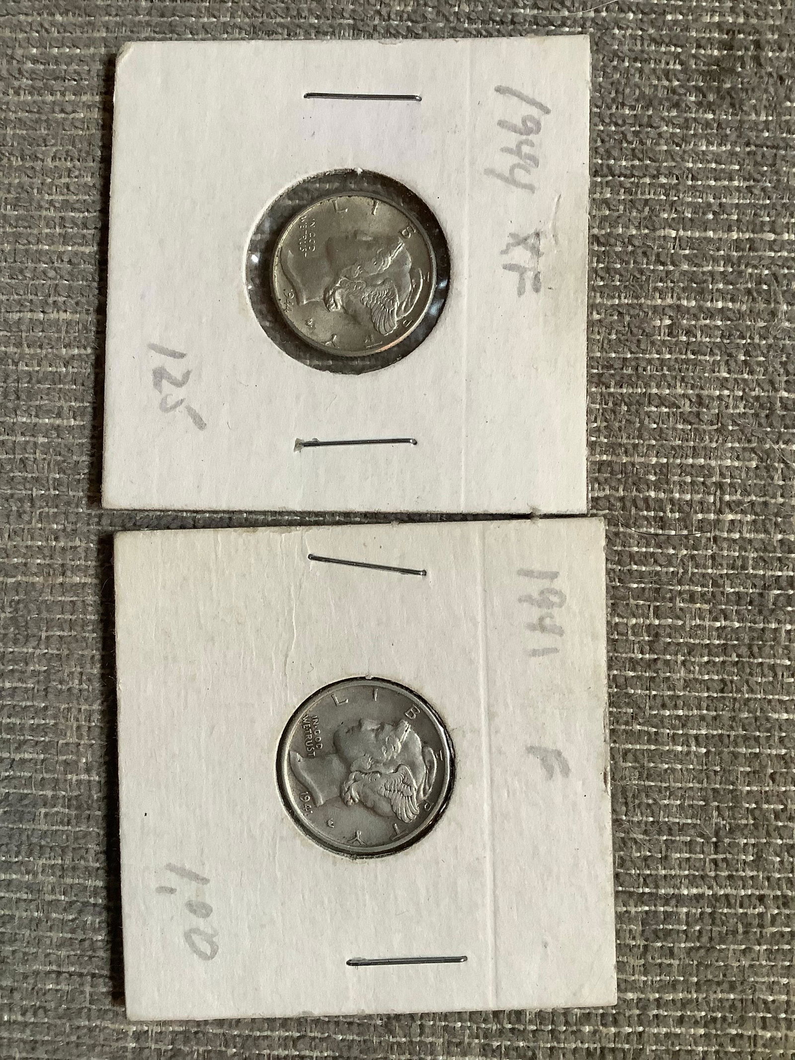 2 Mercury Dimes (1 of 1)