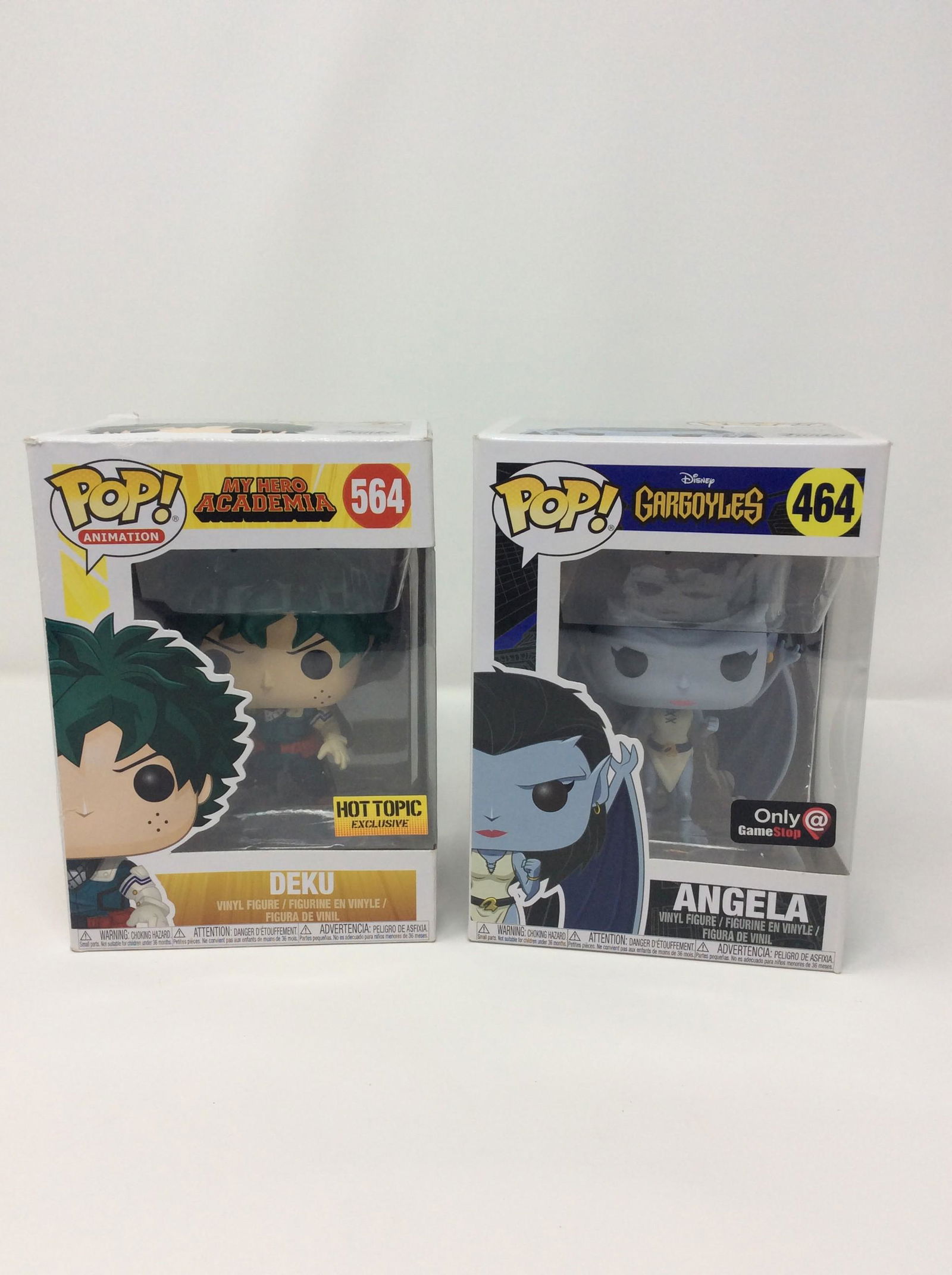 Lot of 2 Funko Pops, including #564 My Hero Academia Deku Hot Topic Exclusive and #464 Gargoyles (1 of 1)