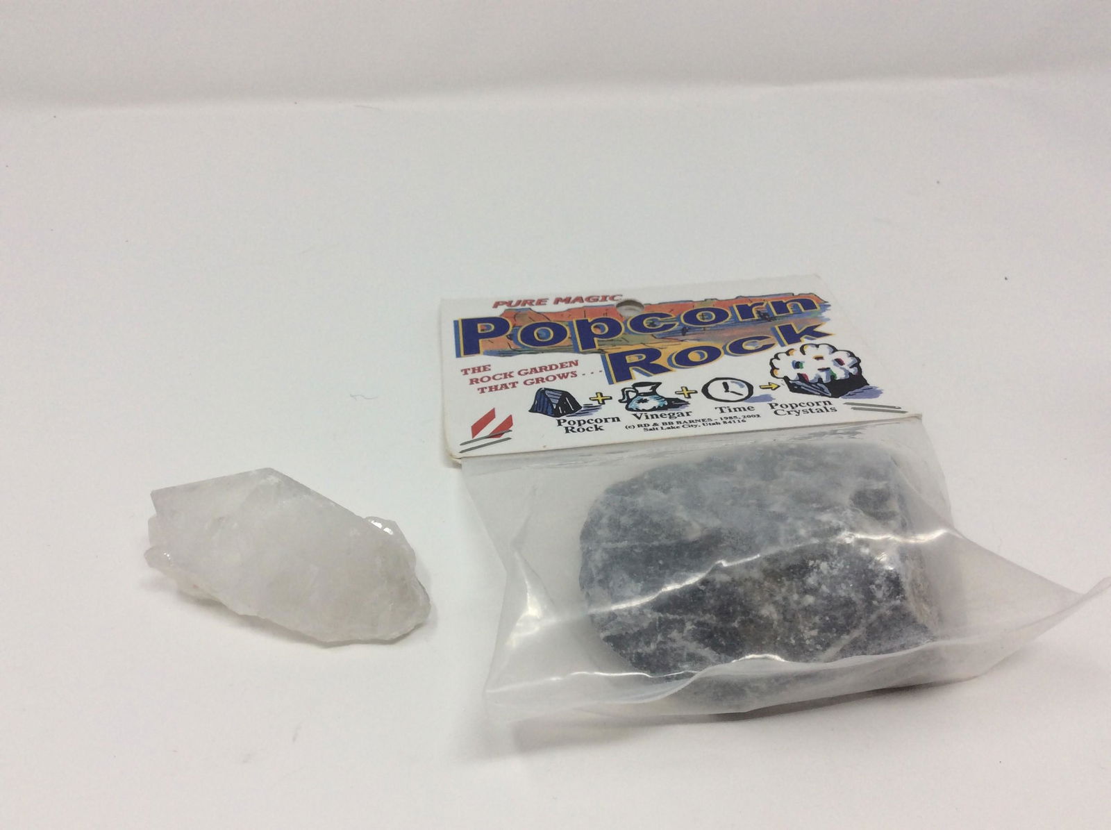 Crystal QuartzPoint 2.5" and popcorn Rock (1 of 1)