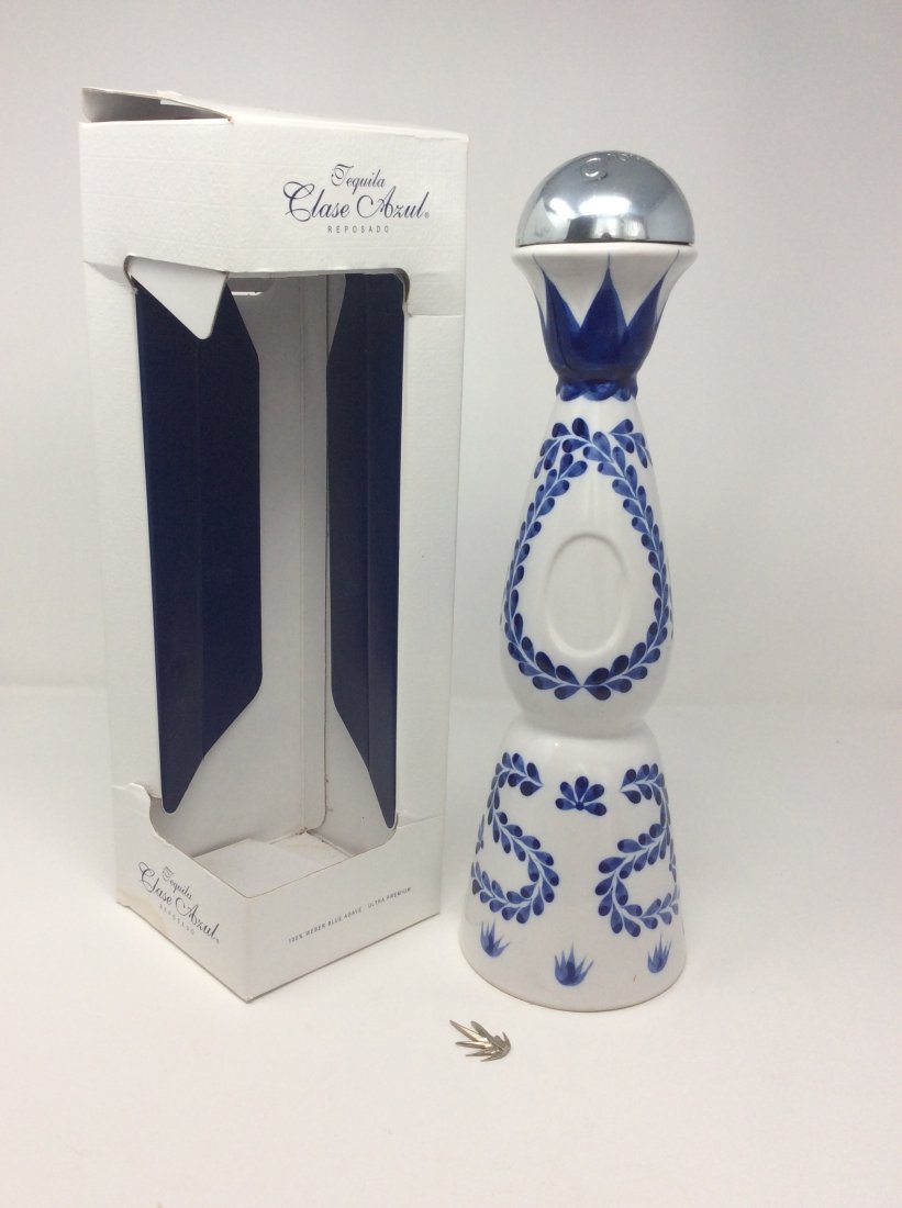 Large display collectable Tequila Chase Azul Bottle (Empty) 15 tall with box (1 of 1)