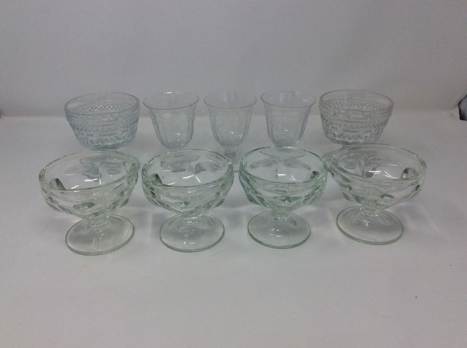 Assortment of dessert cups lot of 9: Assortment of dessert cups lot of 9