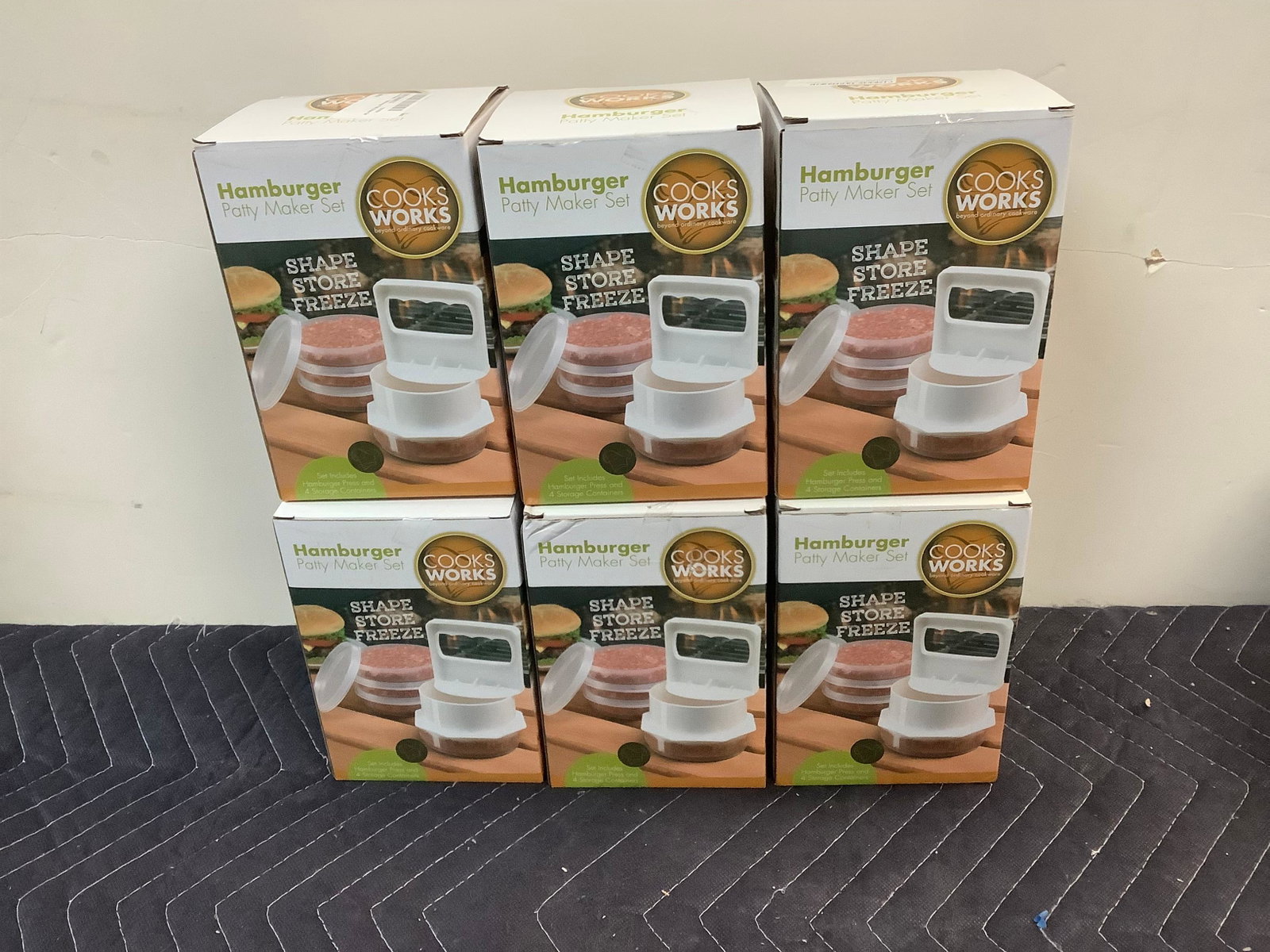 Lot of 6 New Hamburger Patty Maker Set: Lot of 6 New Hamburger Patty Maker Set