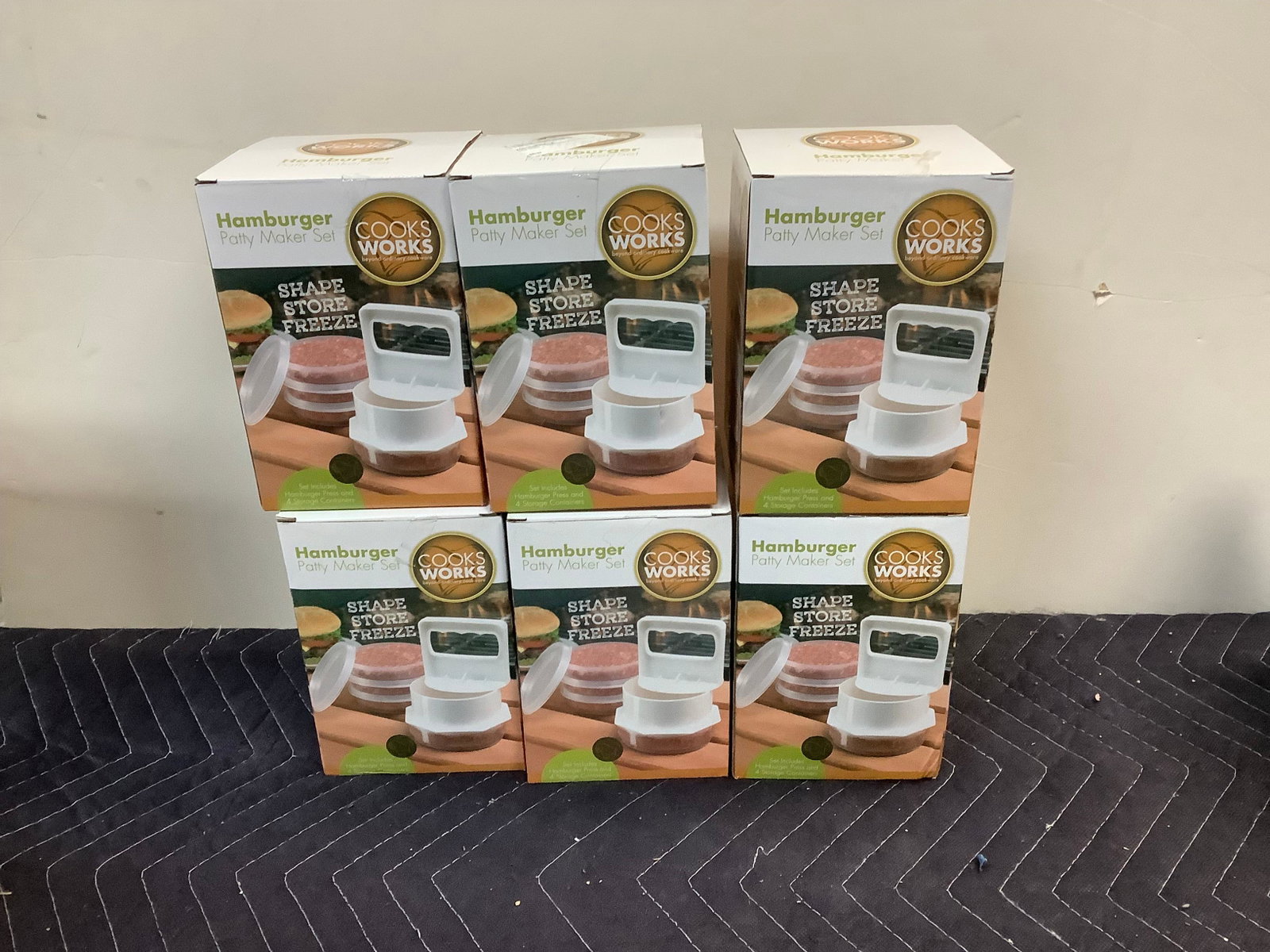 Lot of 6 New Hamburger Patty Maker Set: Lot of 6 New Hamburger Patty Maker Set