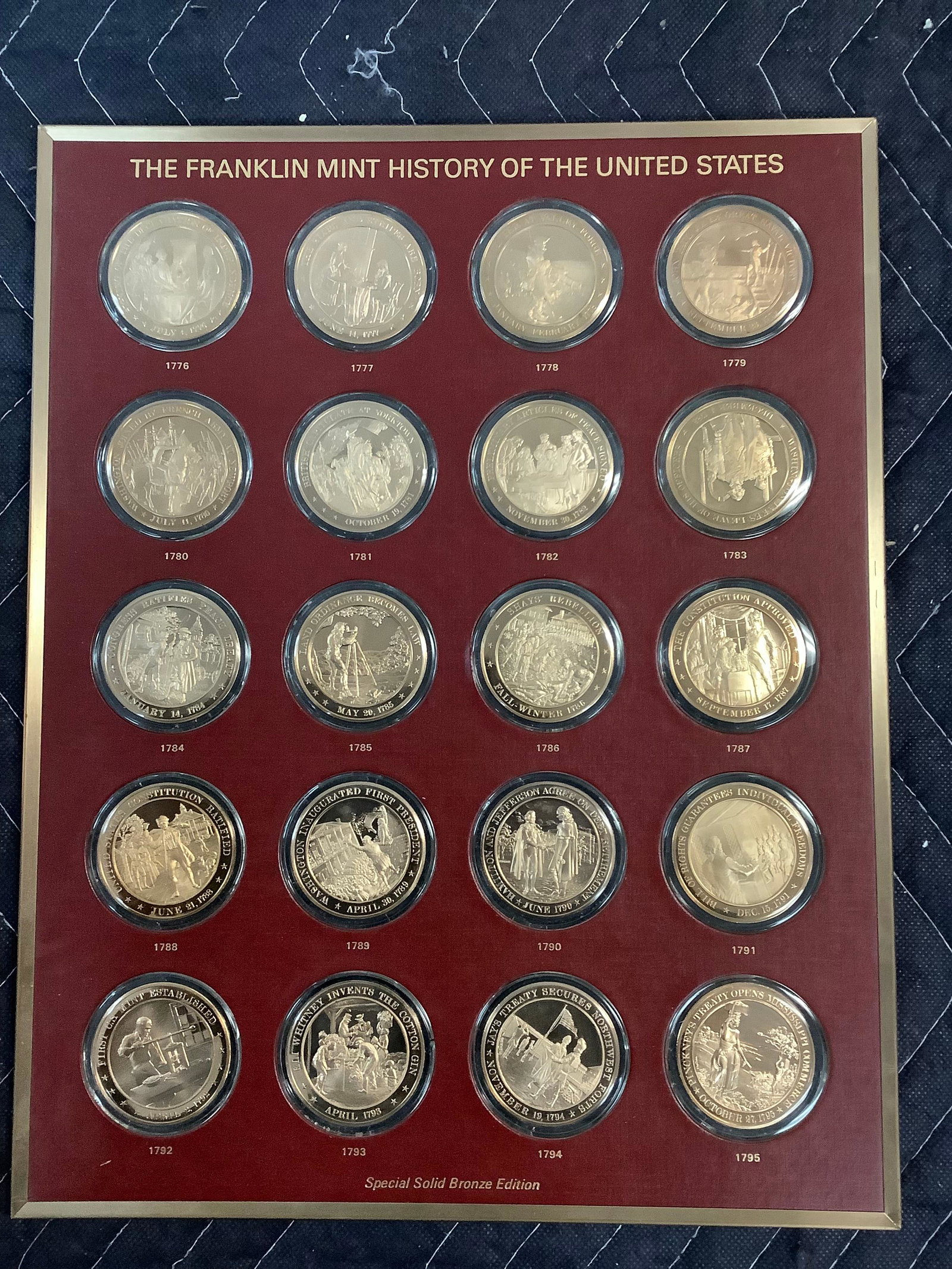 The Franklin Mint History Of The United States bronze coins: The Franklin Mint History Of The United States bronze coins