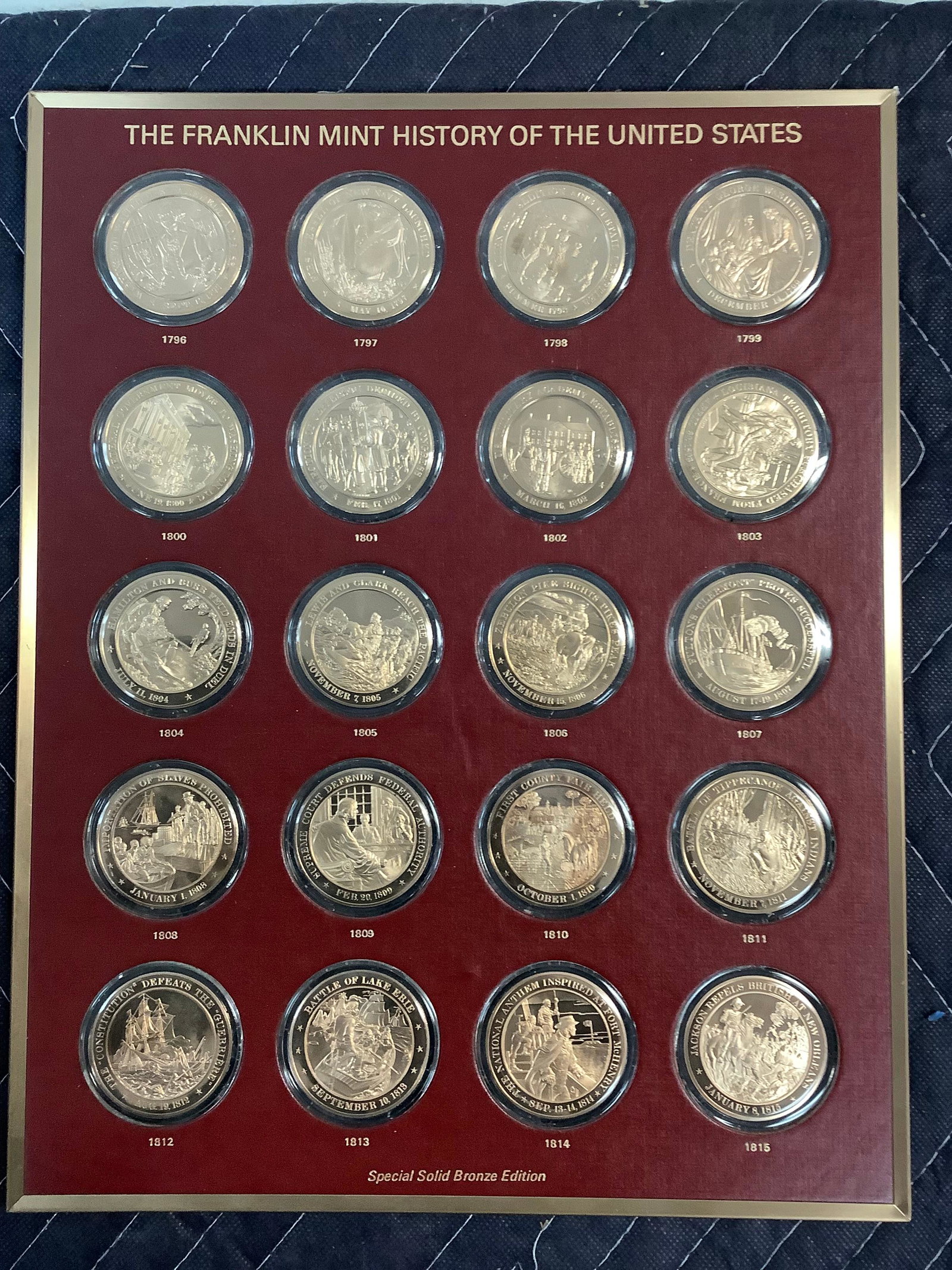 The Franklin Mint History Of The United States bronze coins: The Franklin Mint History Of The United States bronze coins