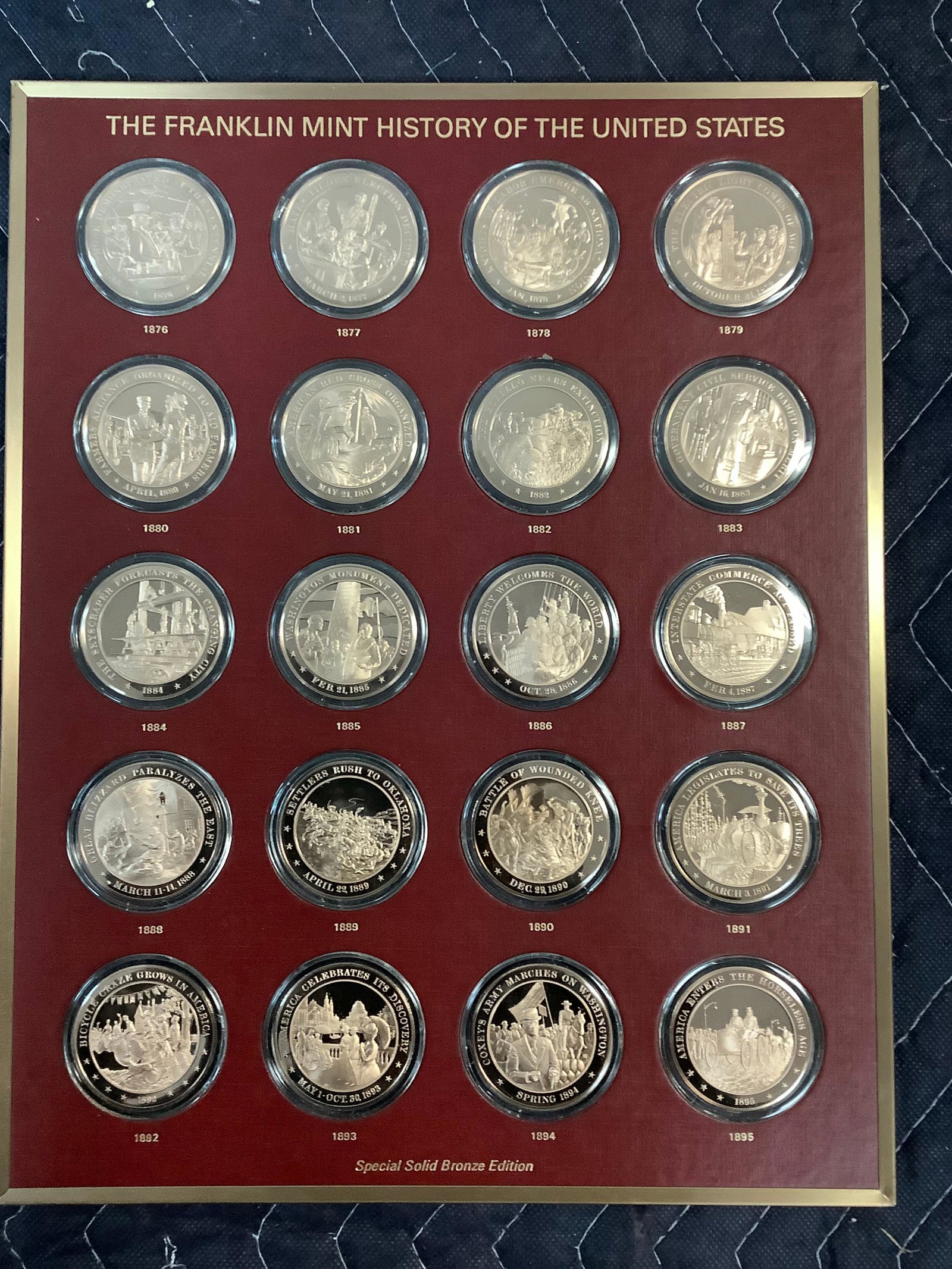 The Franklin Mint History Of The United States bronze coins: The Franklin Mint History Of The United States bronze coins