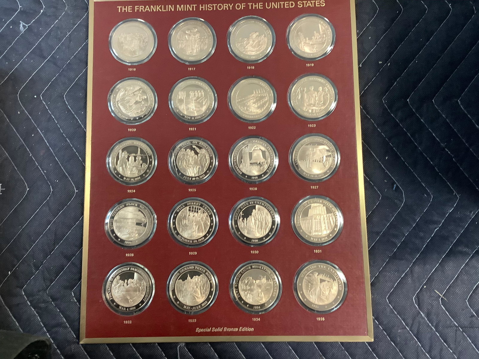 The Franklin Mint History Of The United States bronze coins: The Franklin Mint History Of The United States bronze coins