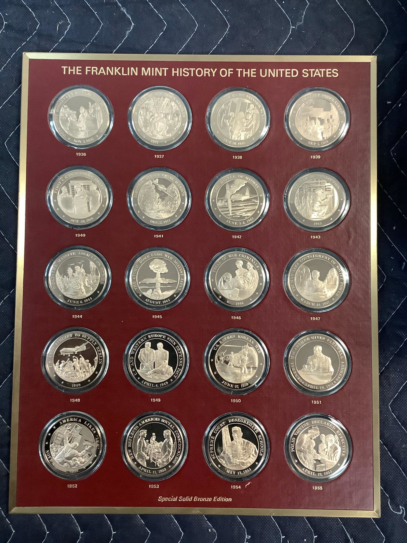 The Franklin Mint History Of The United States bronze coins: The Franklin Mint History Of The United States bronze coins
