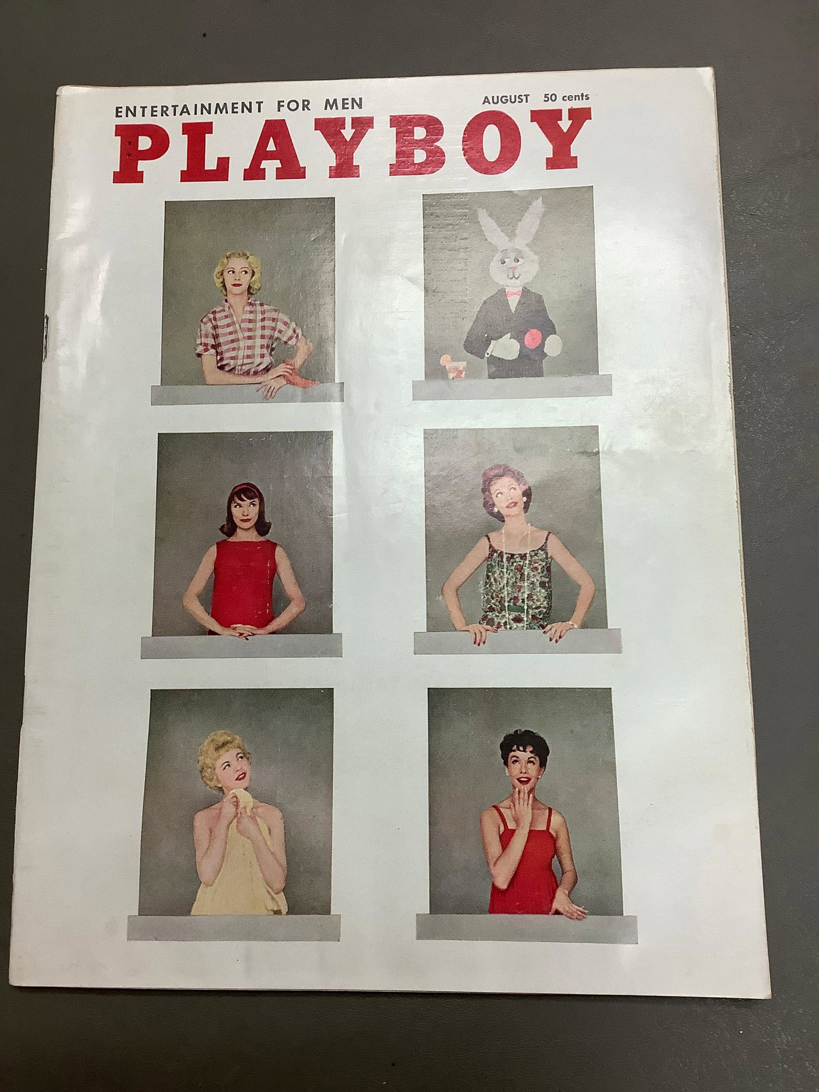 Vintage 1950's August Playboy Magazine: Vintage 1950's August Playboy Magazine