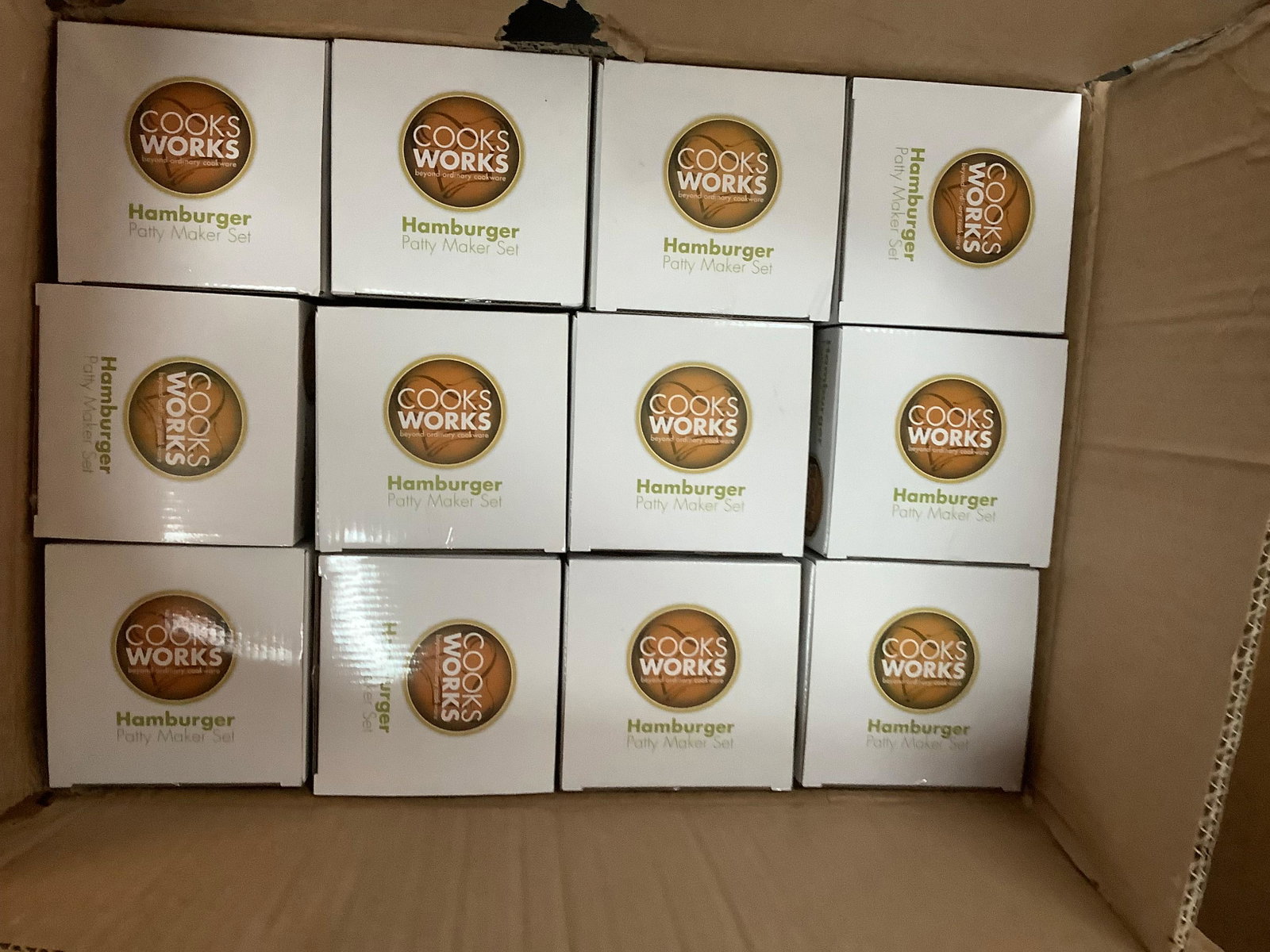 Case of Cooks Works Hamburger Patty Maker Set; 36 sets: Case of Cooks Works Hamburger Patty Maker Set; 36 sets