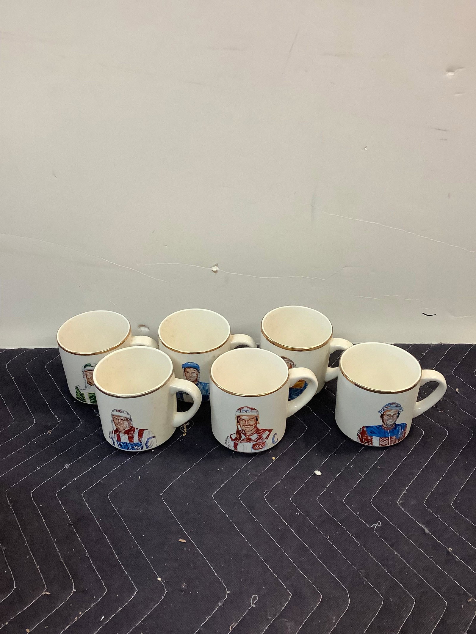 Lot of The Meadowlands Jockey Mugs: Lot of The Meadowlands Jockey Mugs