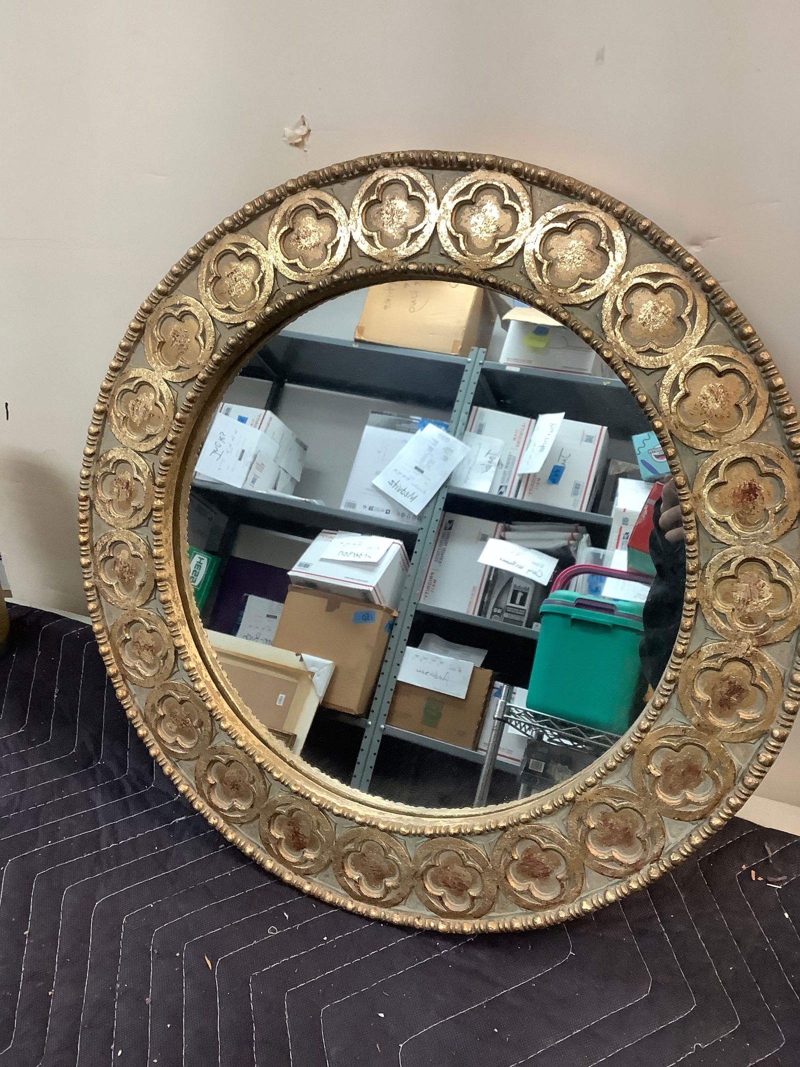 decorative circle mirror (1 of 1)