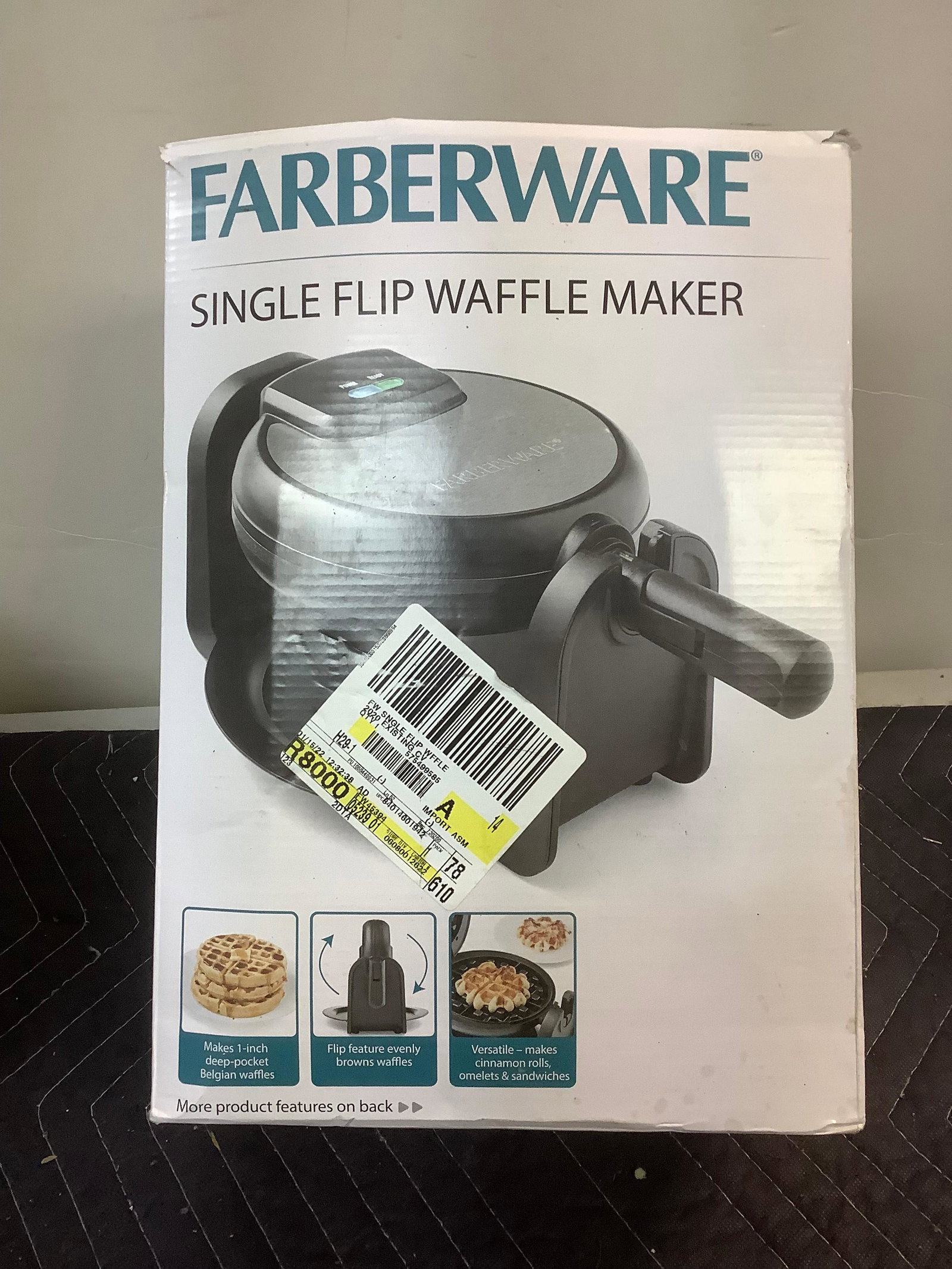 Farberware single flip waffle maker: Farberware single flip waffle maker