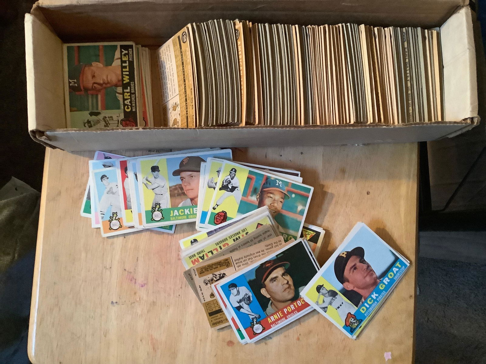 Box full of Early Vintage Baseball Cards (1 of 1)