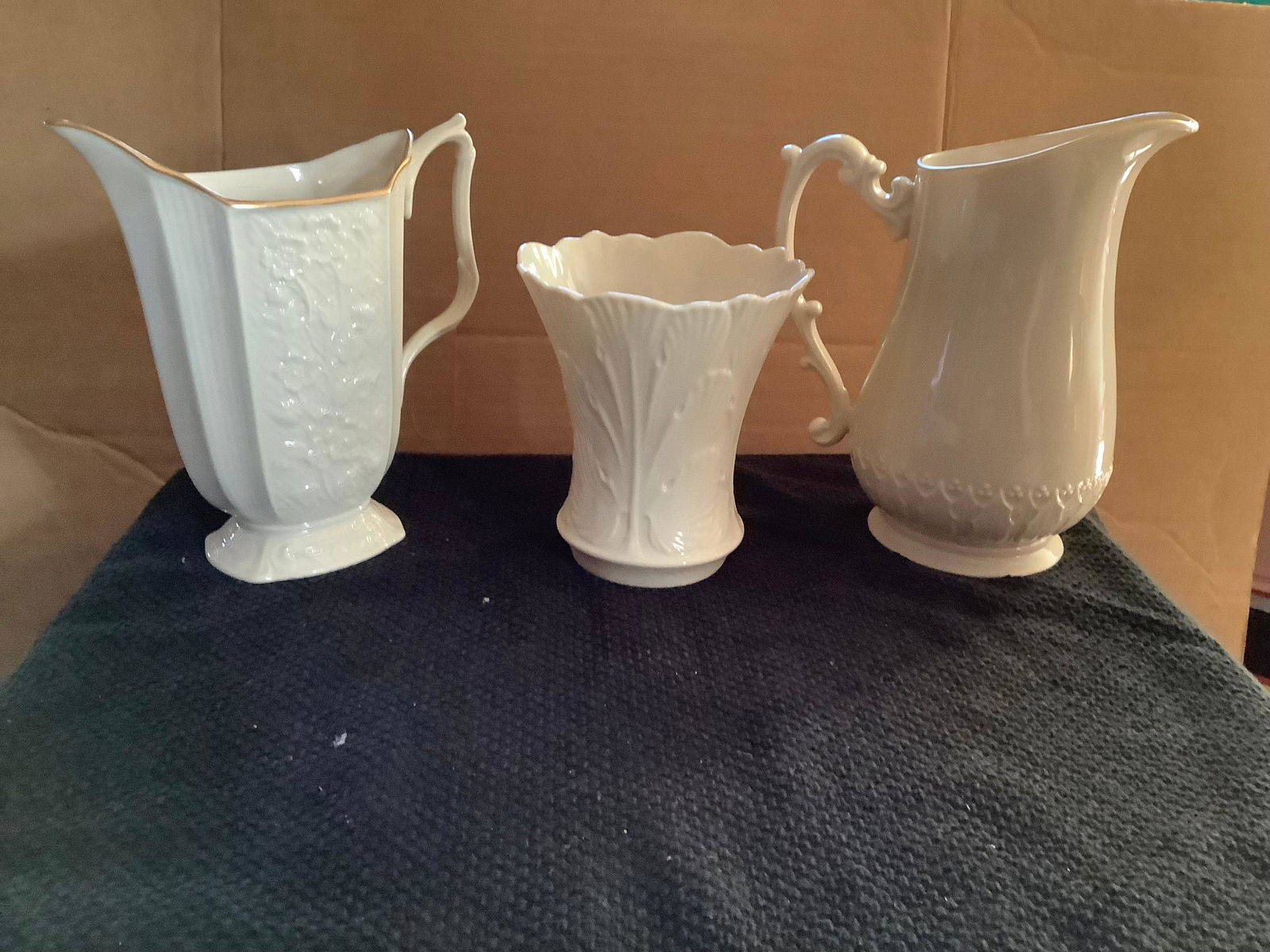 Lot of 2 Lenox pitchers and a lenox 5" tall vase (1 of 1)