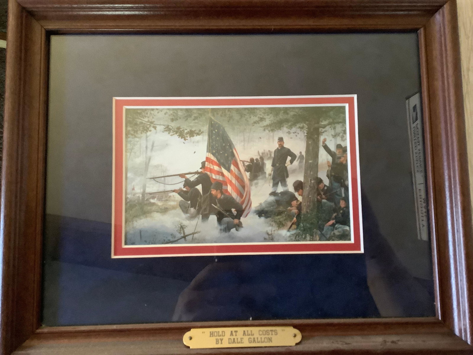 Framed prints "Hold at all Costs" by Dale Gallon 12 x 9 1/2: Framed prints "Hold at all Costs" by Dale Gallon 12 x 9 1/2