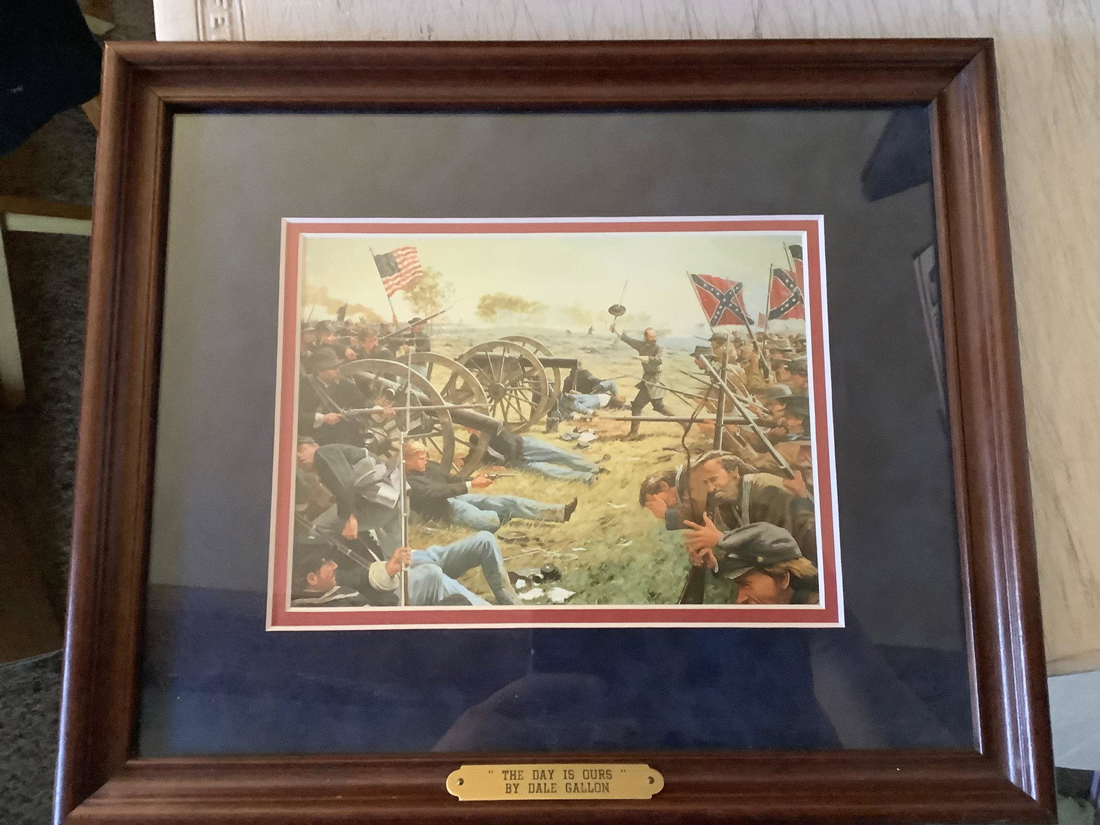 Framed Print "The Day is Ours" by Dale Gallon 14 x 12: Framed Print "The Day is Ours" by Dale Gallon 14 x 12