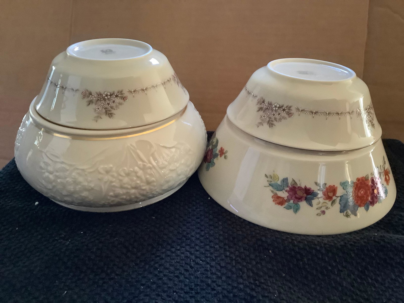 Lot of Lenox Bowls - largest one is approx 8" across: Lot of Lenox Bowls - largest one is approx 8" across