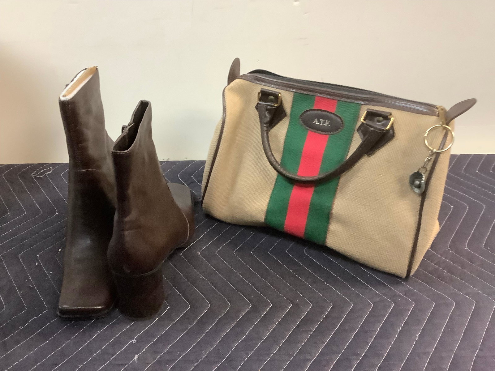 Larke Purse and Nine West Boot Size 10: Larke Purse and Nine West Boot Size 10