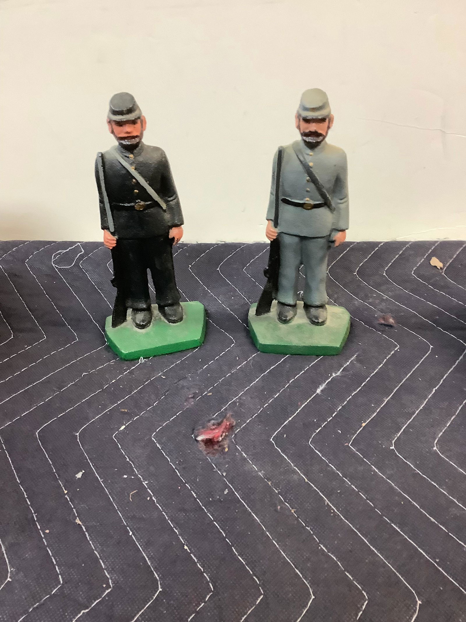 Civil War Soldiers Cast Iron Bookends 8": Civil War Soldiers Cast Iron Bookends 8"