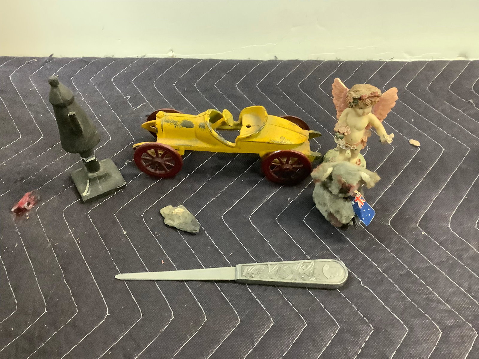 Lot of Franklin Mint Collectors Society Letter Opener, Cast Iron Car, Arrow Head and More: Lot of Franklin Mint Collectors Society Letter Opener, Cast Iron Car, Arrow Head and More