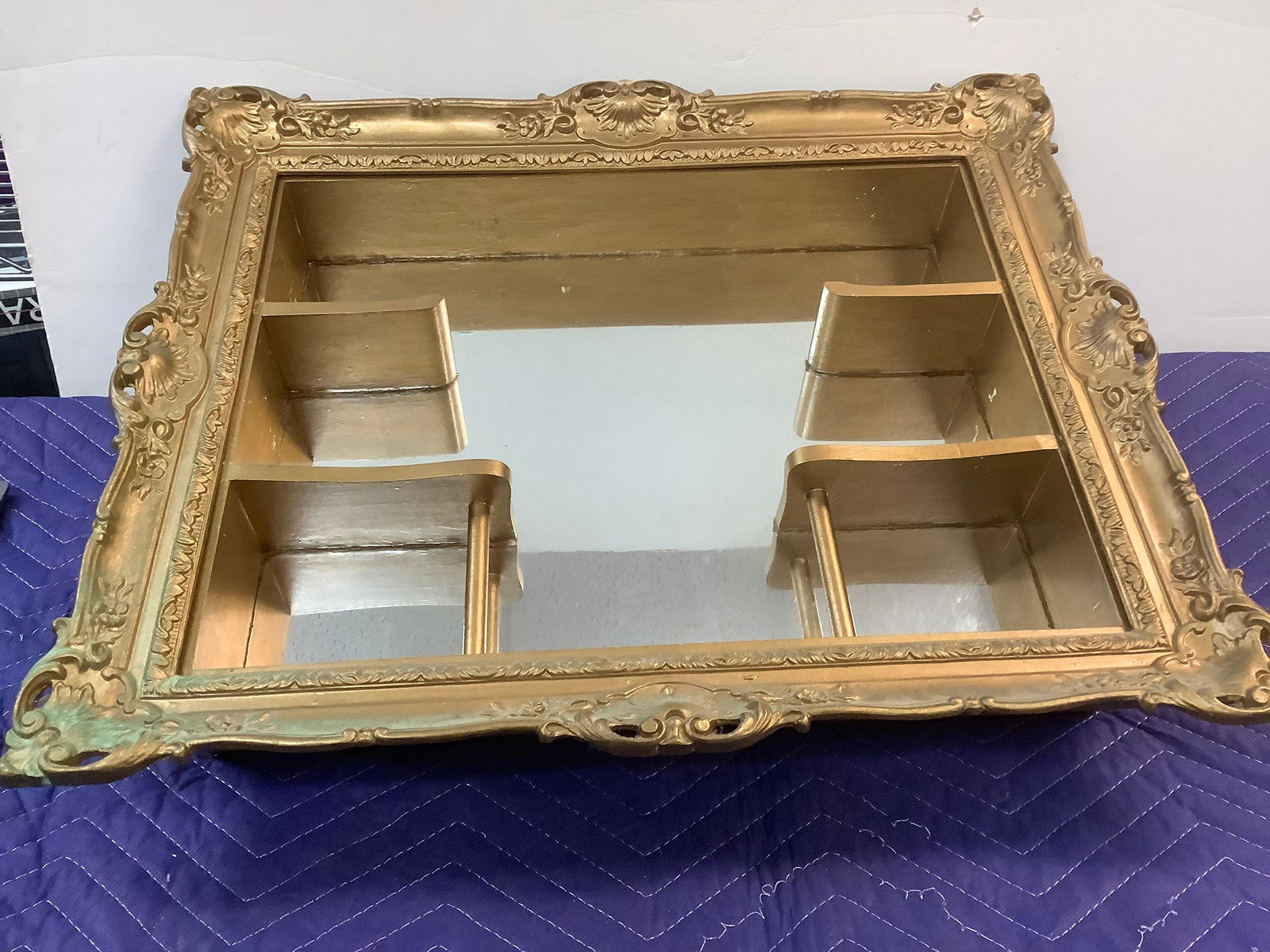 MCM Wooden Mirror Shelf 20.5x23.5 (1 of 1)