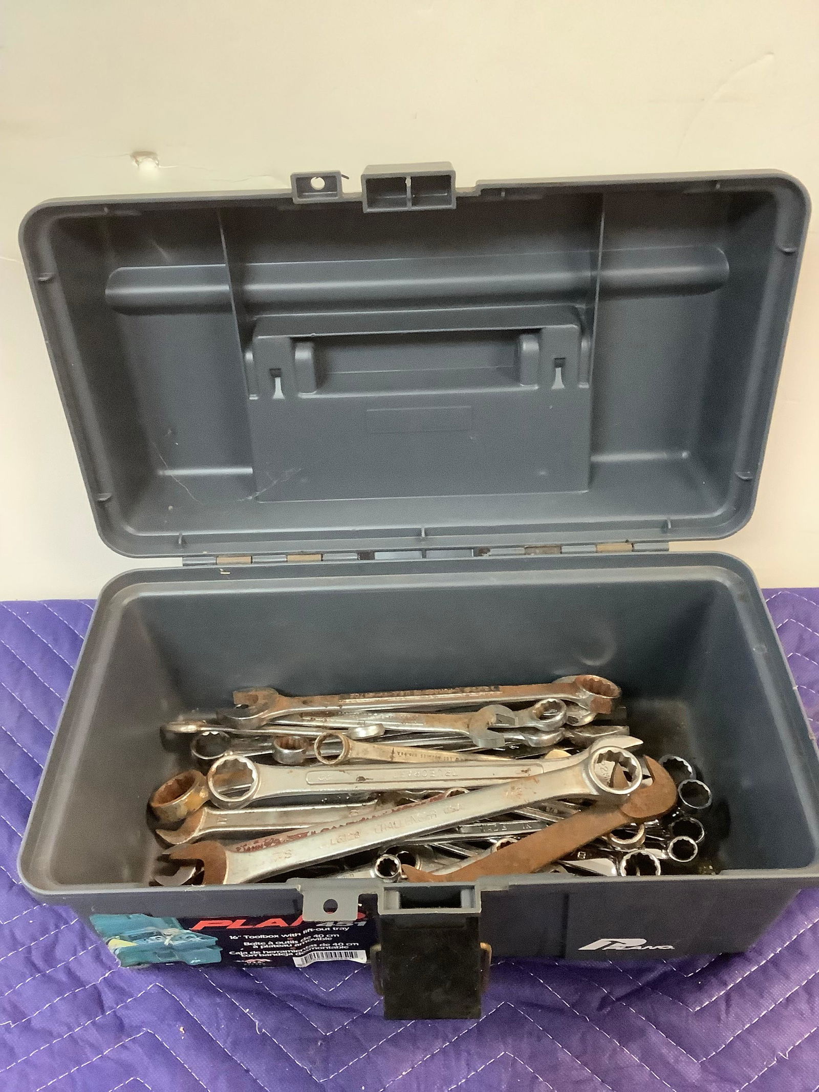 Plano 16" Tool Box with Wrenches (1 of 1)