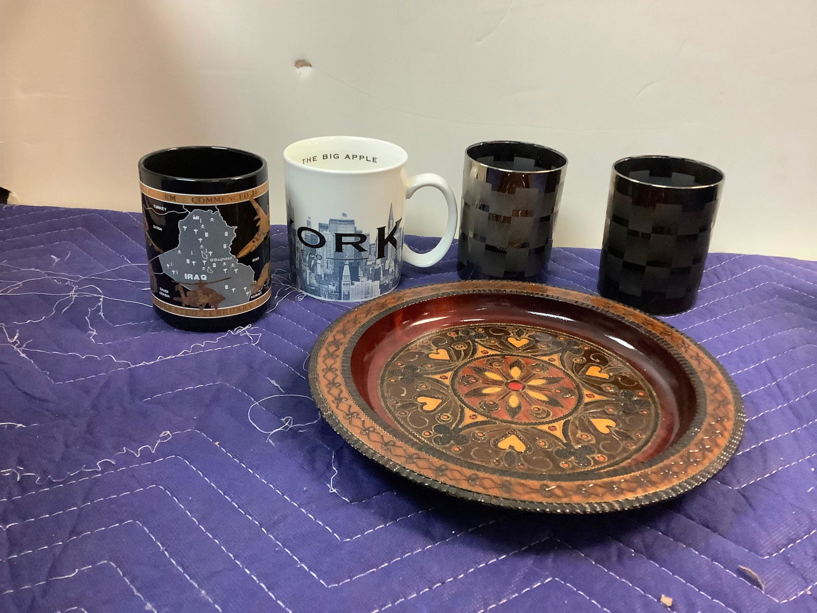 Lot of MCM Glasses, 2002 Starbucks Coffee New York Skyline Series 1 Mug, Desert Storm Mug and (1 of 1)