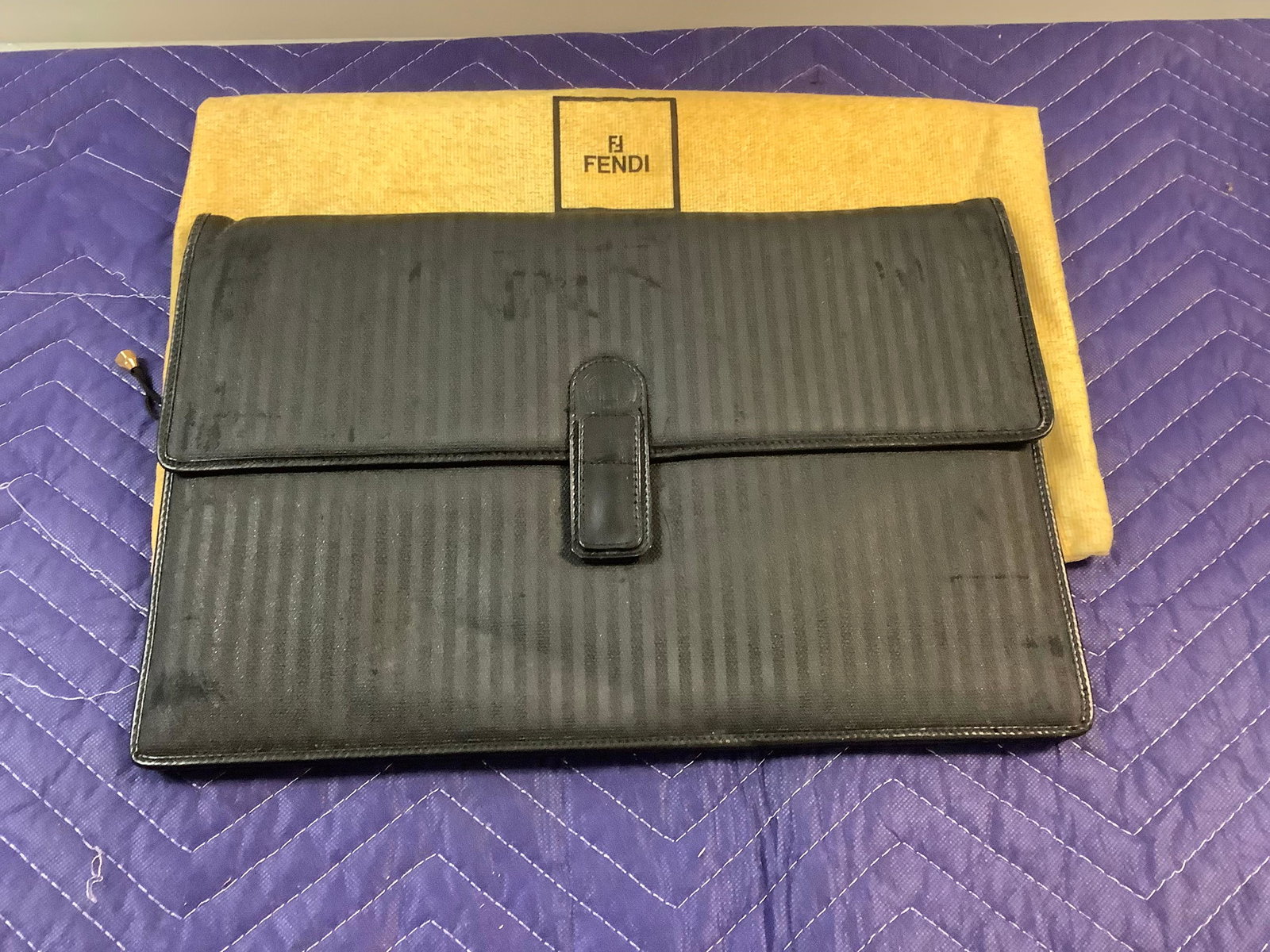 Fendi Briefcase Bag with Dust Bag: Fendi Briefcase Bag with Dust Bag