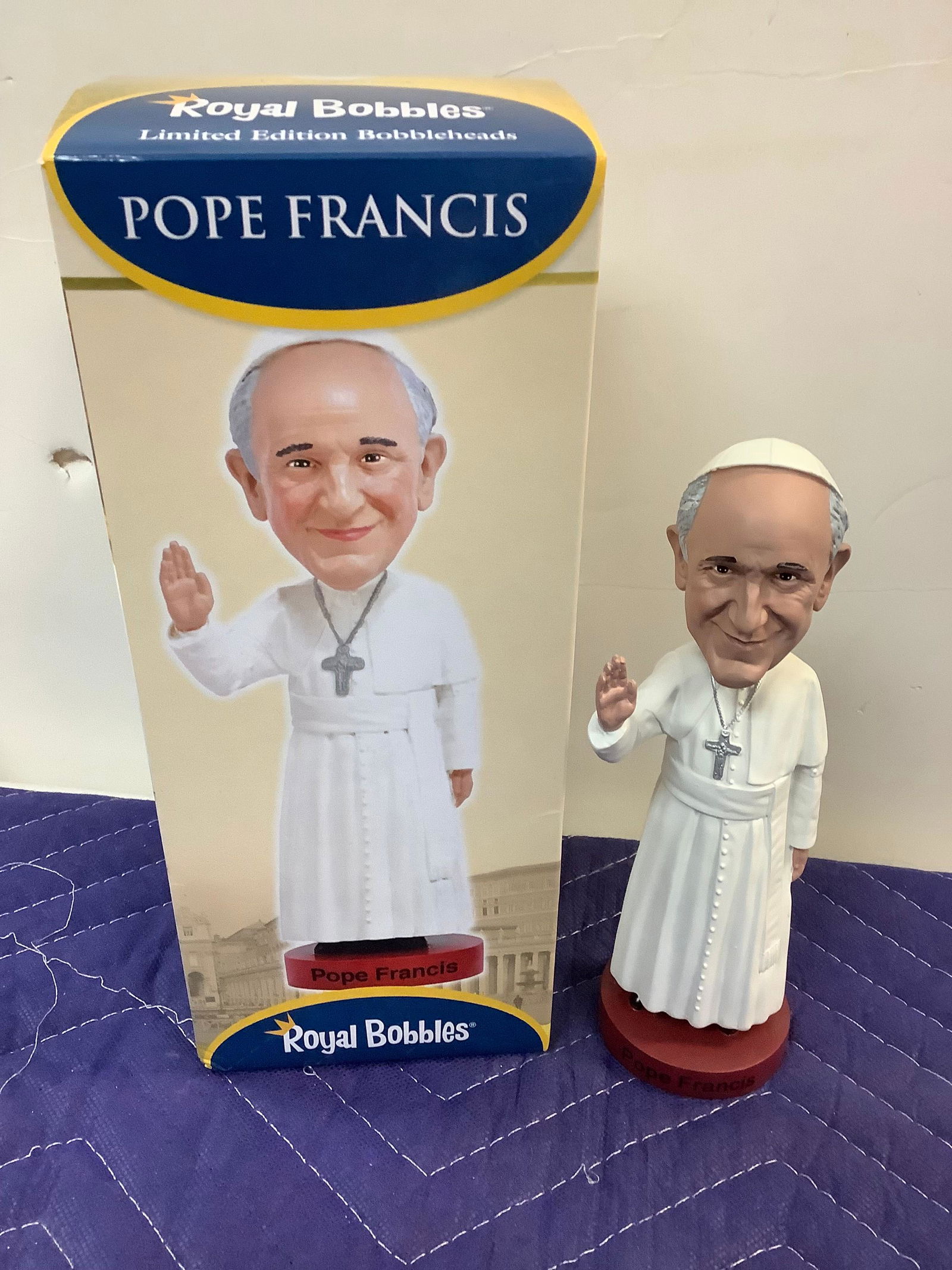 Pope Francis Royal Bobbles  Approx 8" tall (1 of 1)