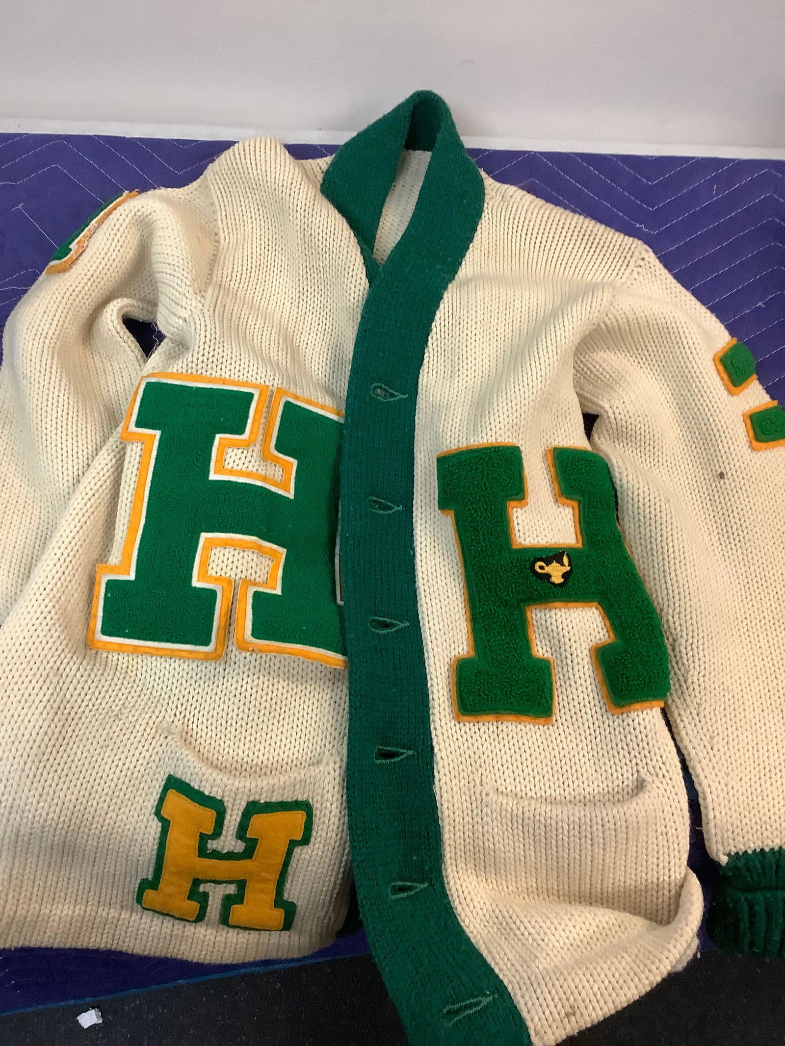 Vintage Letter H  Button Up Sweater Size Unknown (1 of 1)